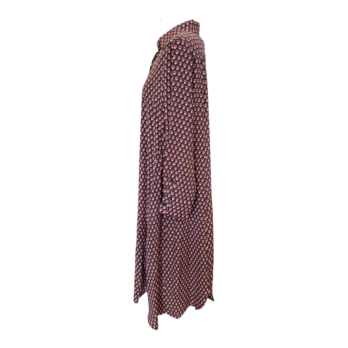 Weekend MaxMara Navy and Pink Slip Dress - 12