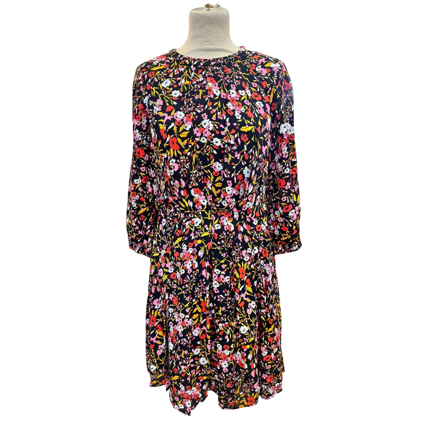 Whistles Pink Floral Meadow Flippy Dress - 12