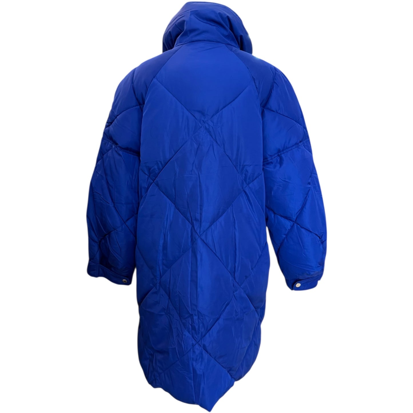 Otto D'Ame Royal Blue Quilted Duvet Coat - 10 (oversized)