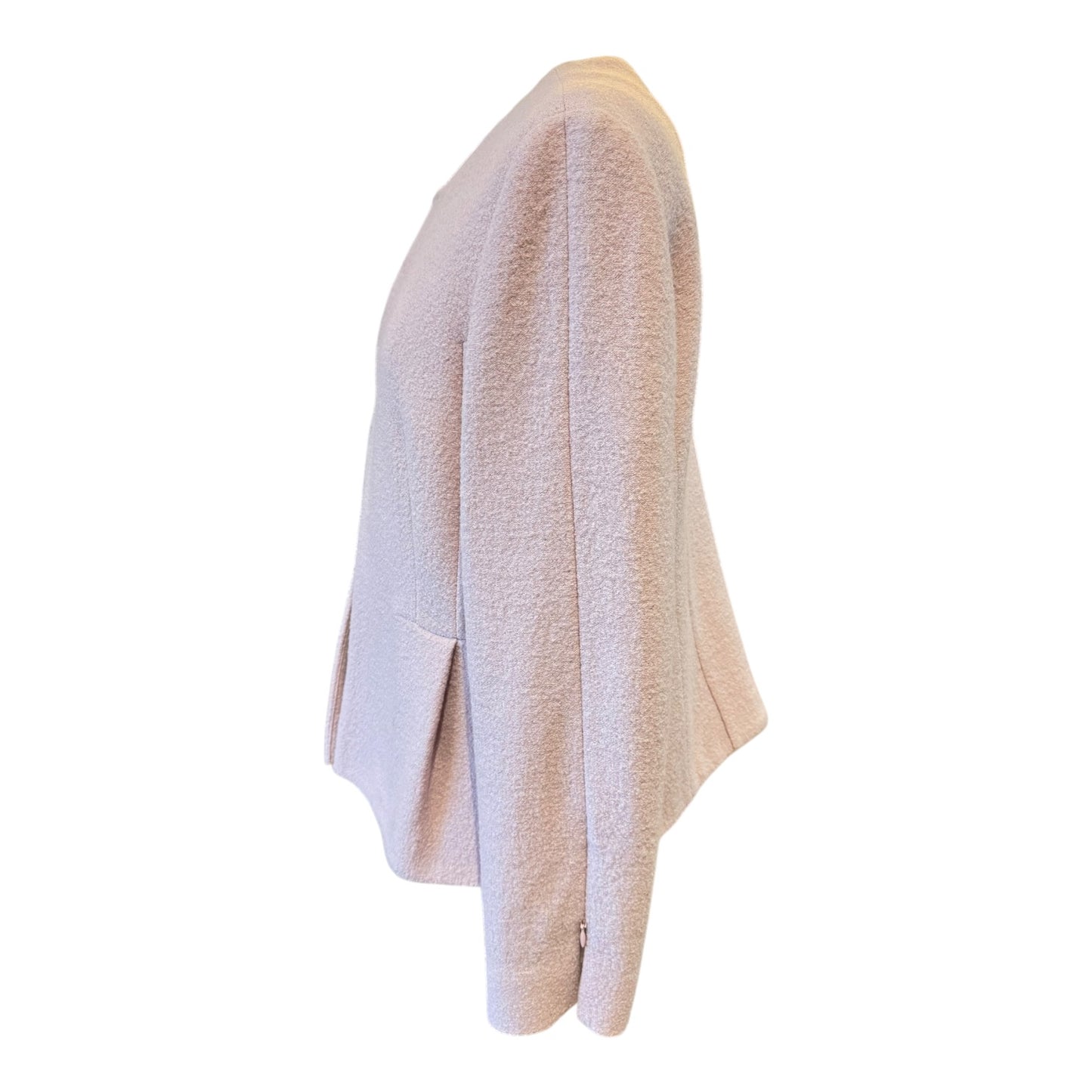 Massimo Dutti Pink Wool Boucle Jacket - 14