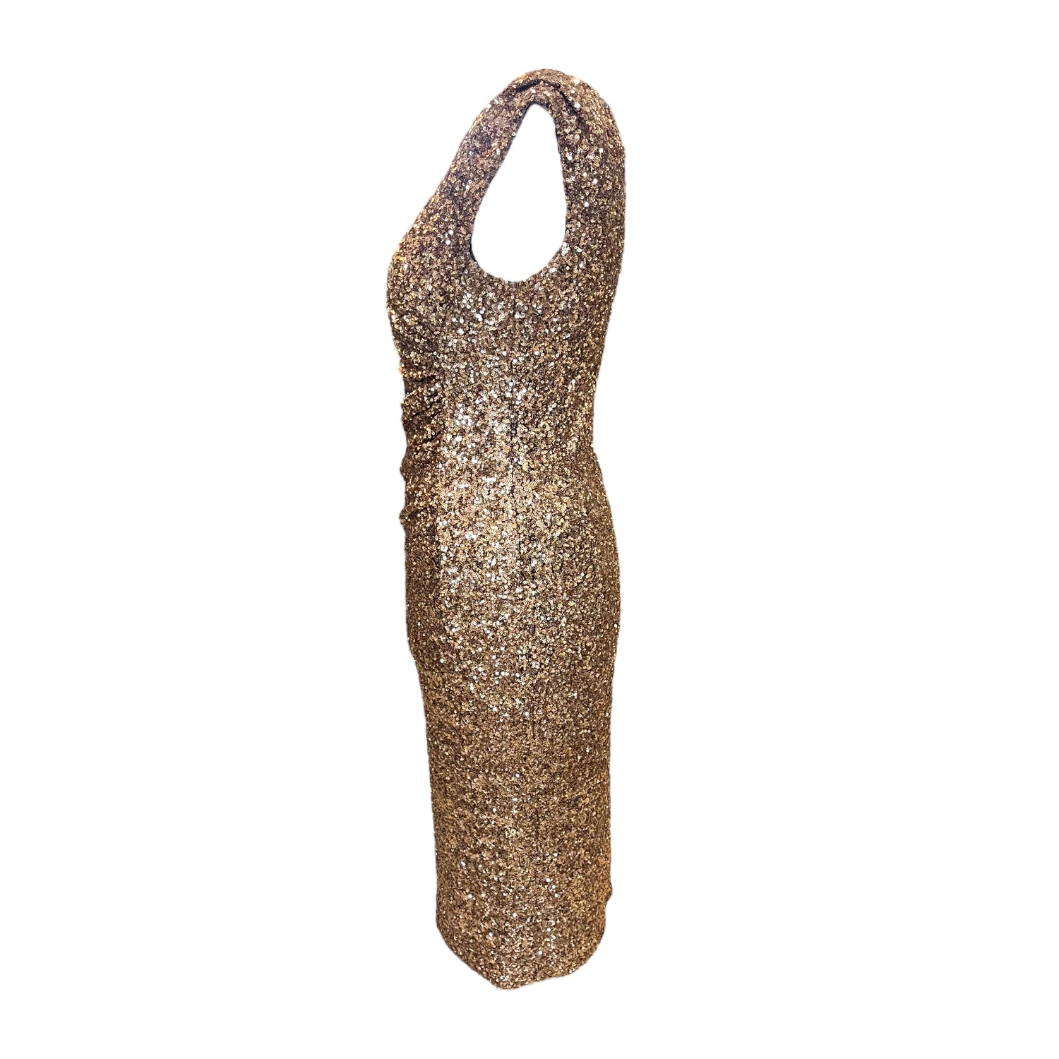 Lk bennett shop gold sequin dress