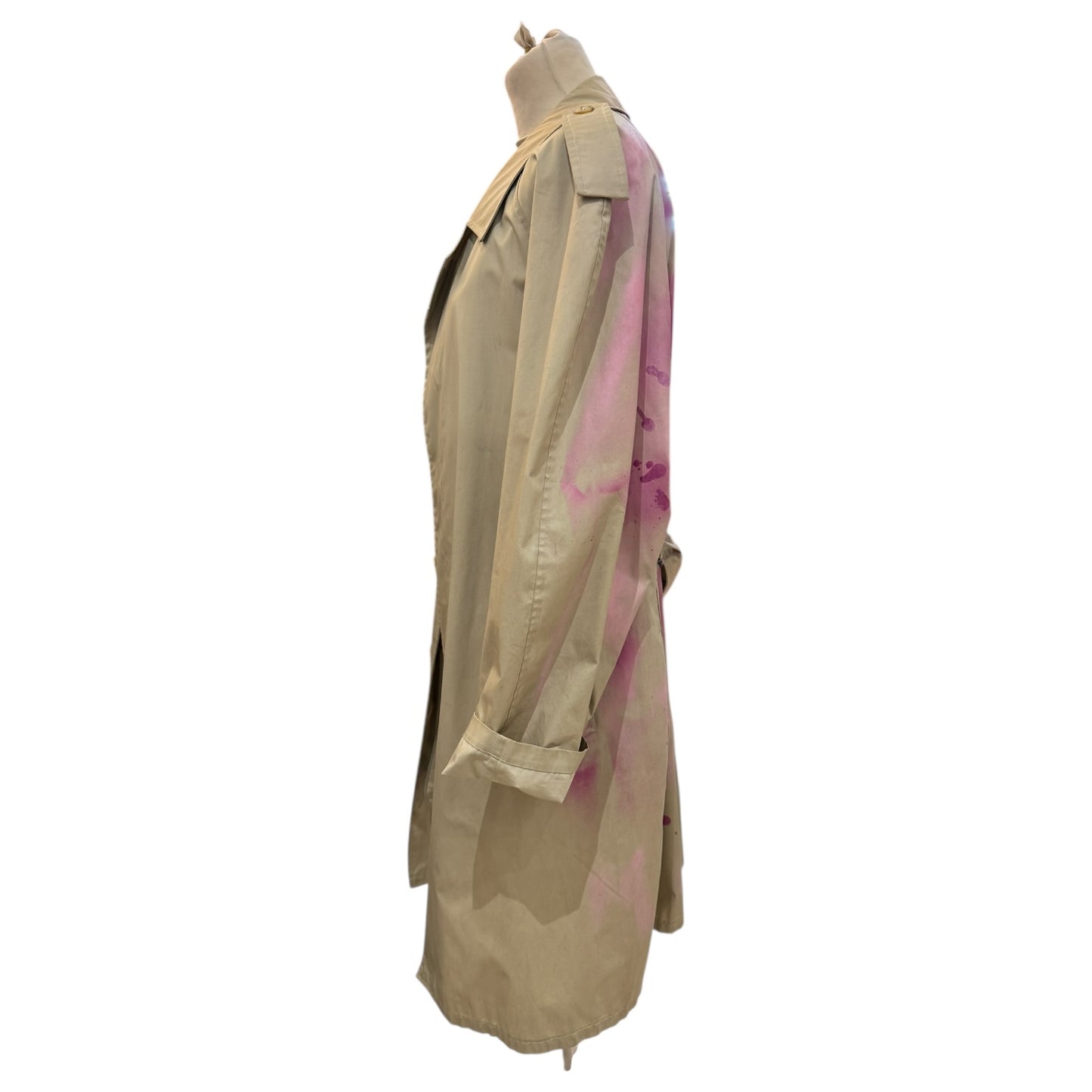Cacharel CC Customised Trench in Beige and Pink - 8/10