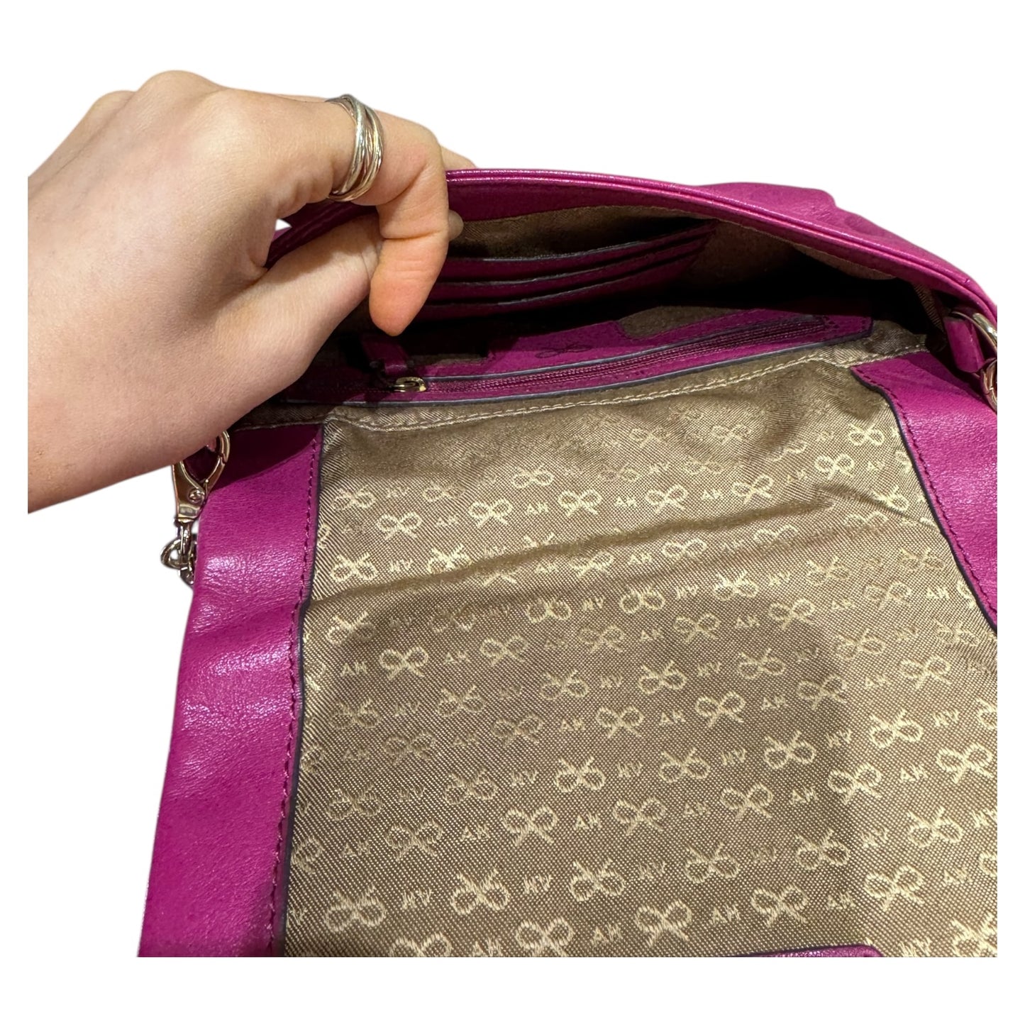 Anya Hindmarch Pink Gracie Cross Body Bag