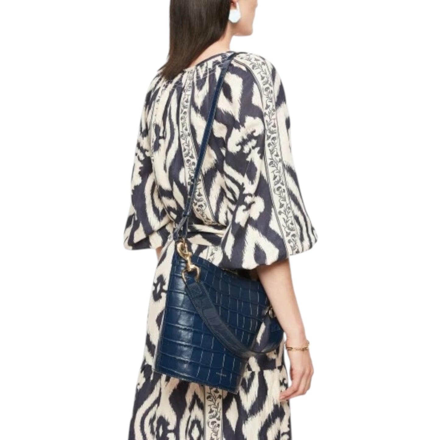 Jigsaw Blue Kenton Leather Bag