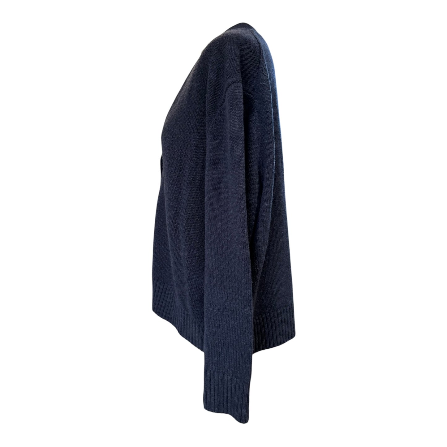 COS Navy Wool Cardigan - 14/16