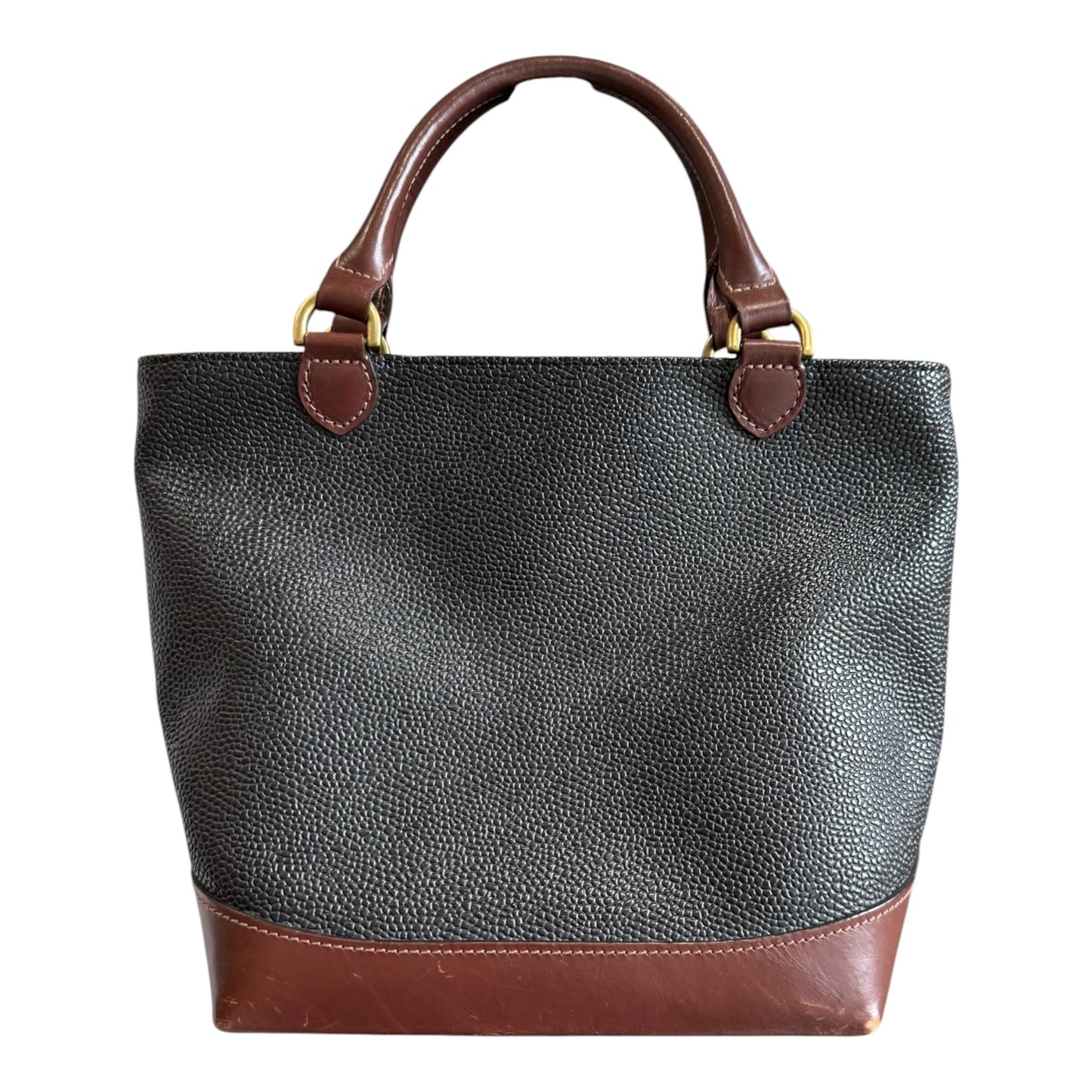 Mulberry Scotch Grain Black and Brown Hellier Bag