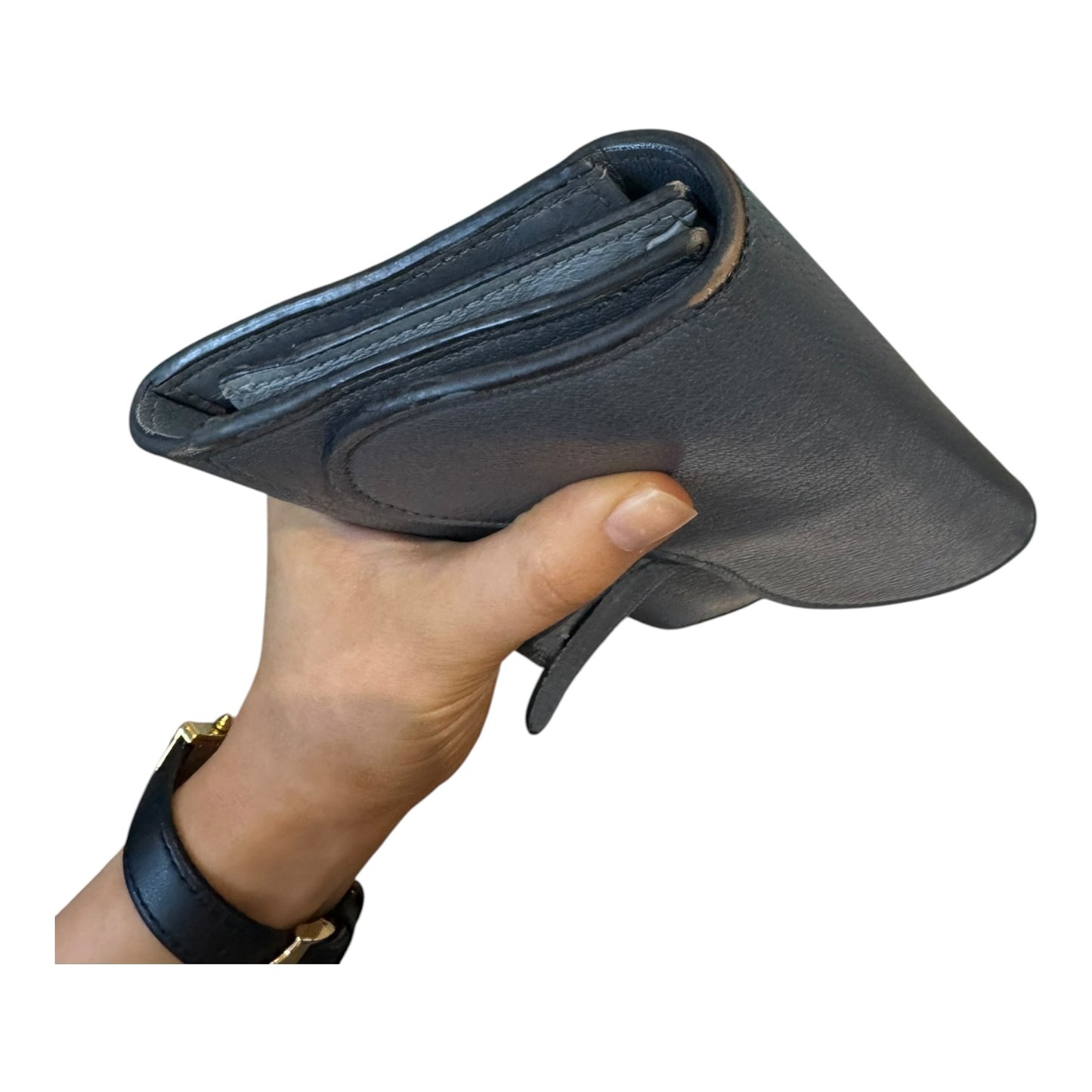 Dior Blue Grey Saddle Purse