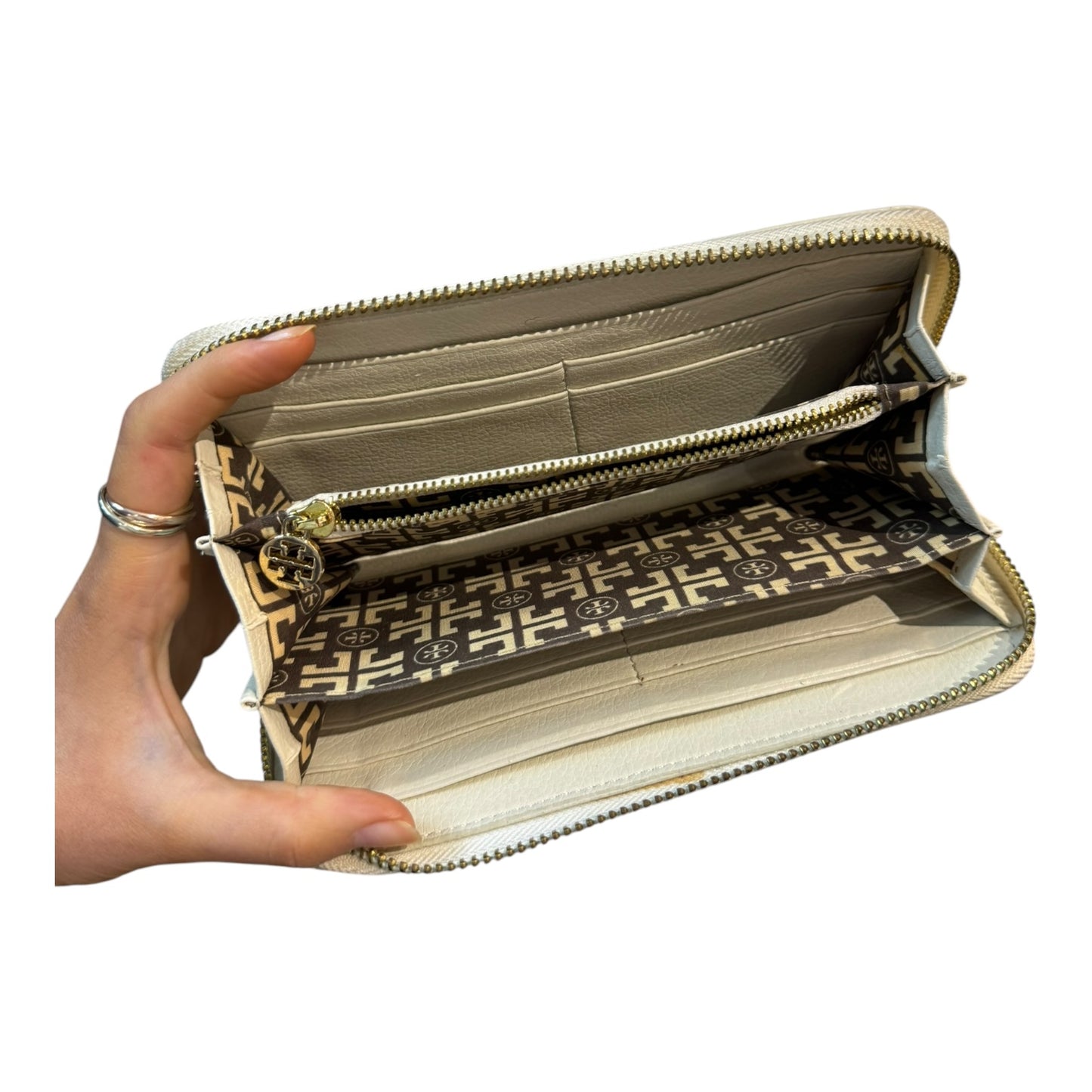 Tory Burch Cream Wallet Purse