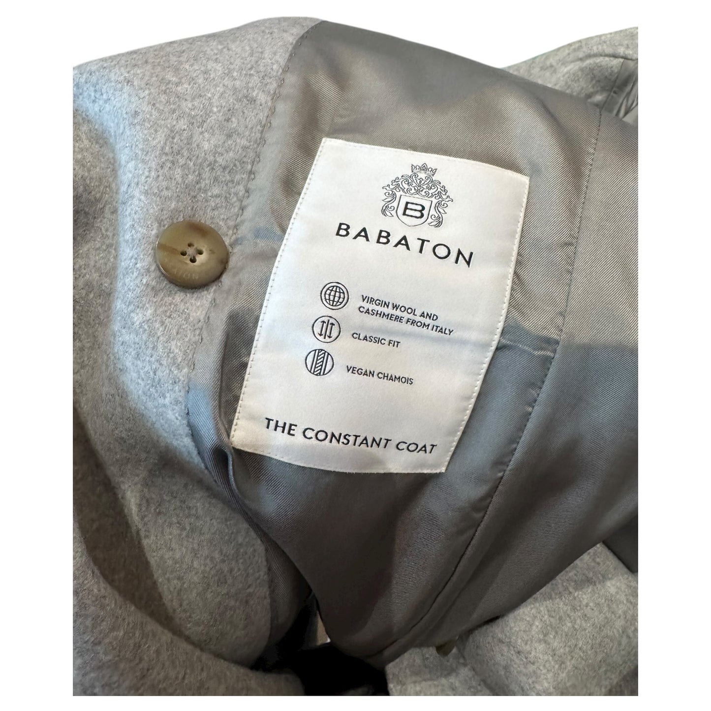 Aritzia Babaton The Constant Virgin Wool and Cashmere Long Coat in Heather Grey - 10/12