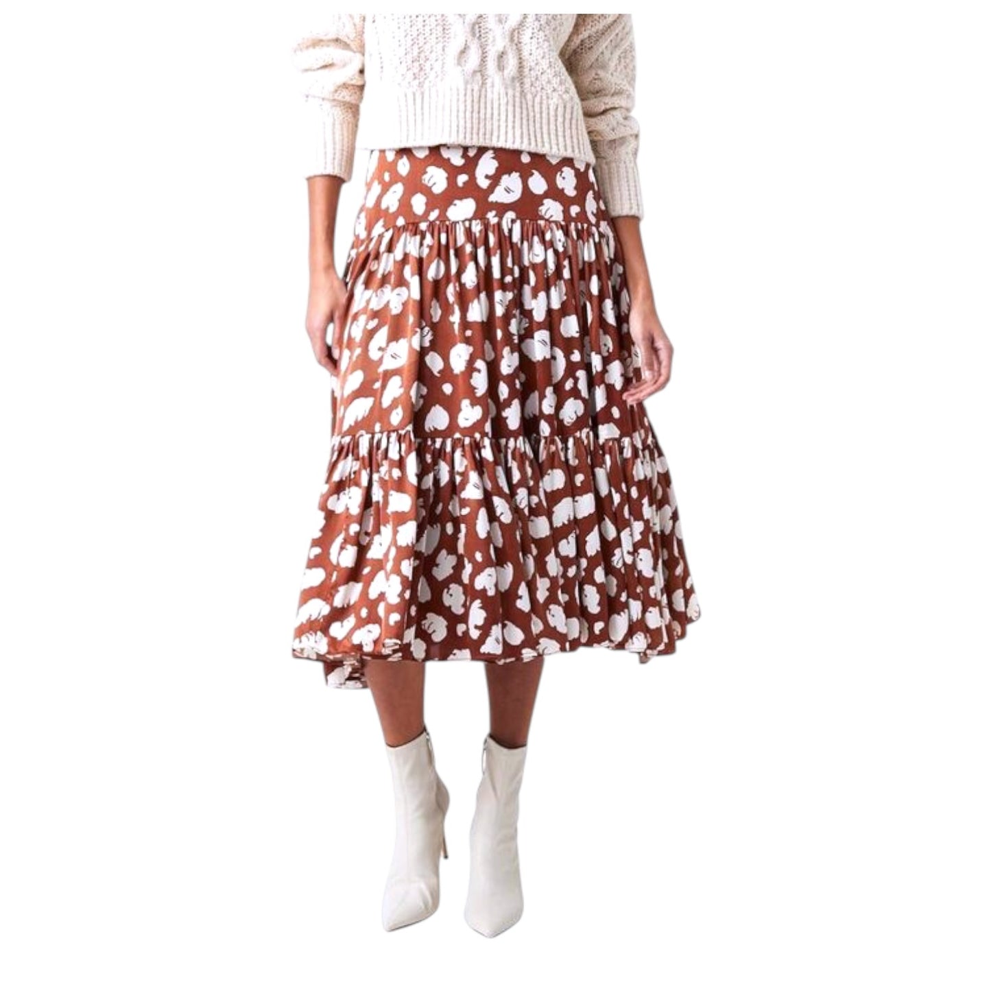 French Connection Inu Tiered Skirt - 10