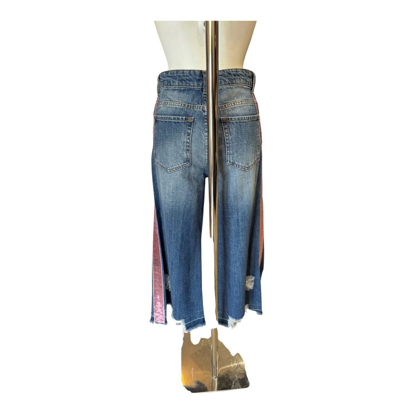 Motel Jeans with Pink Sequin Trim - 10