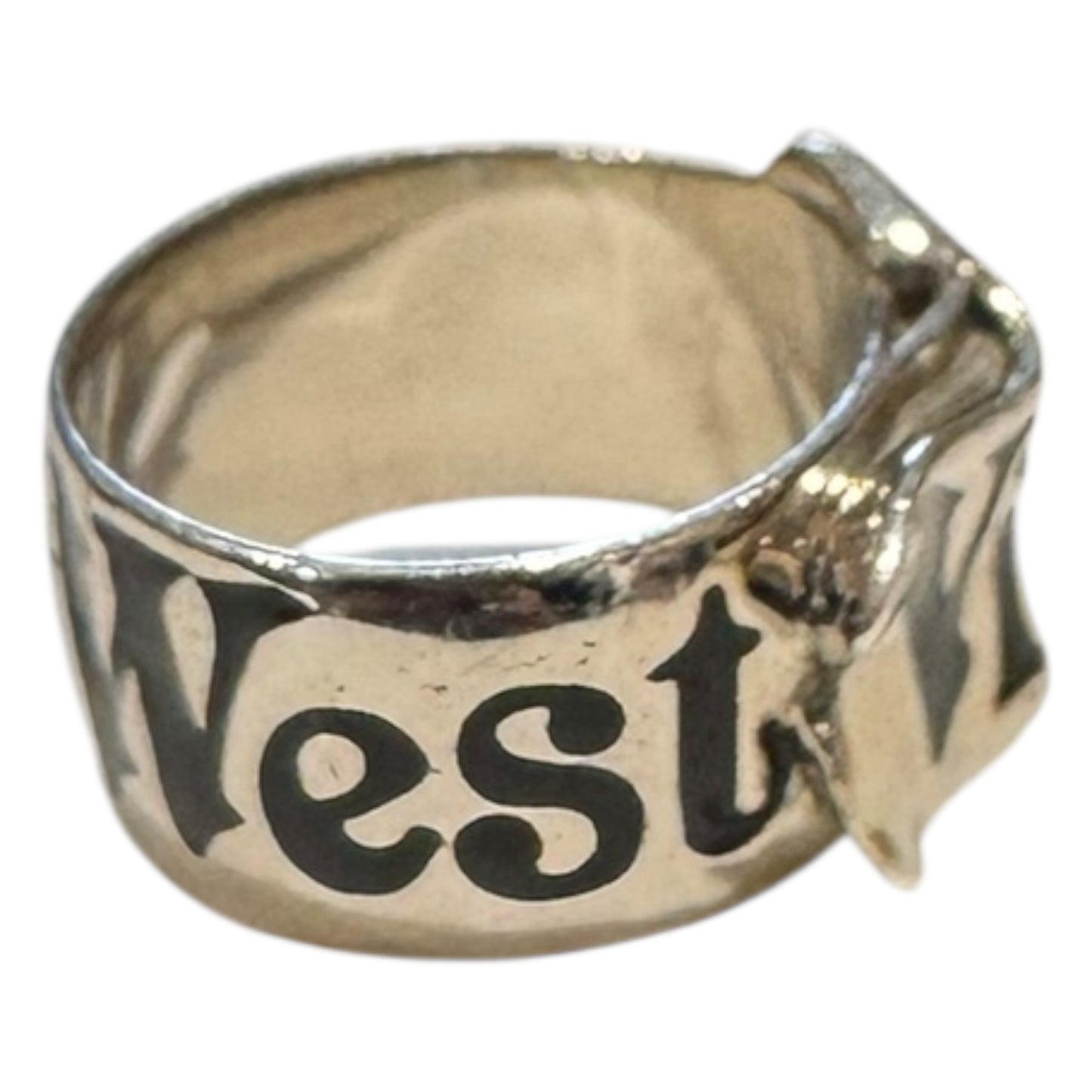 Vivienne Westwood Silver Belt Ring - S