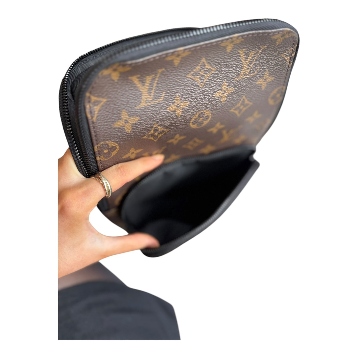 Louis Vuitton Monogram Macassar Avenue Sling Bag