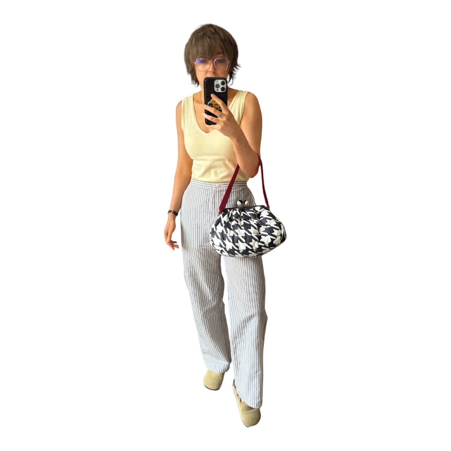 Weekend Max Mara Pasticcino Houndstooth Bag