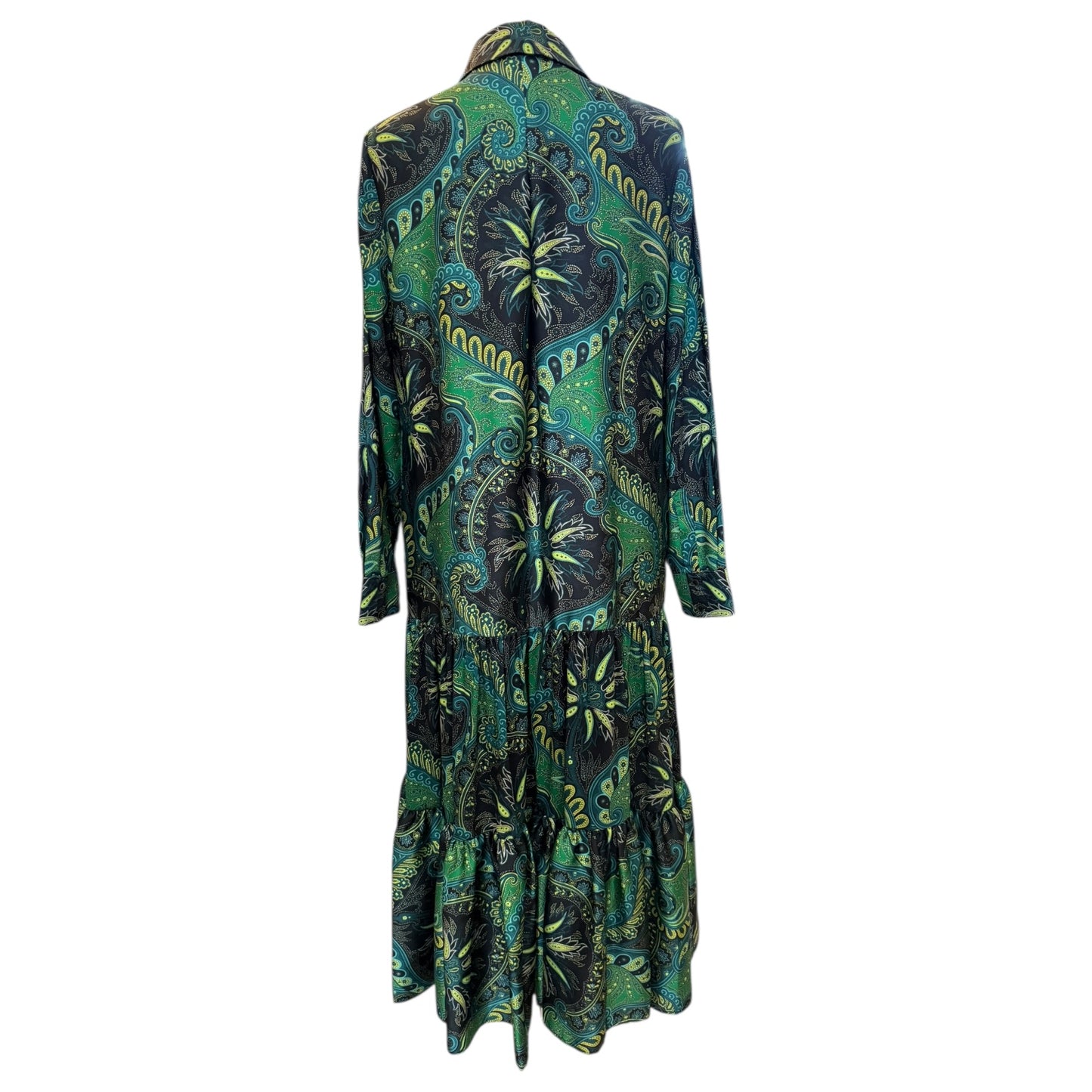Kobi Halperin Romani-Tiered Paisley Print Midi Dress - 8/10