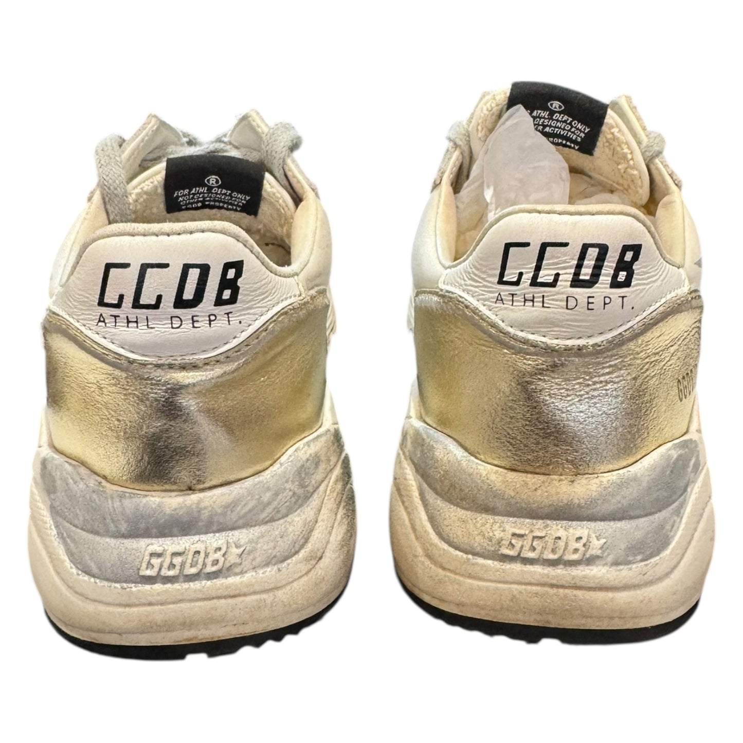 Golden Goose Private Edition Running Star in White and Silver - 37/4