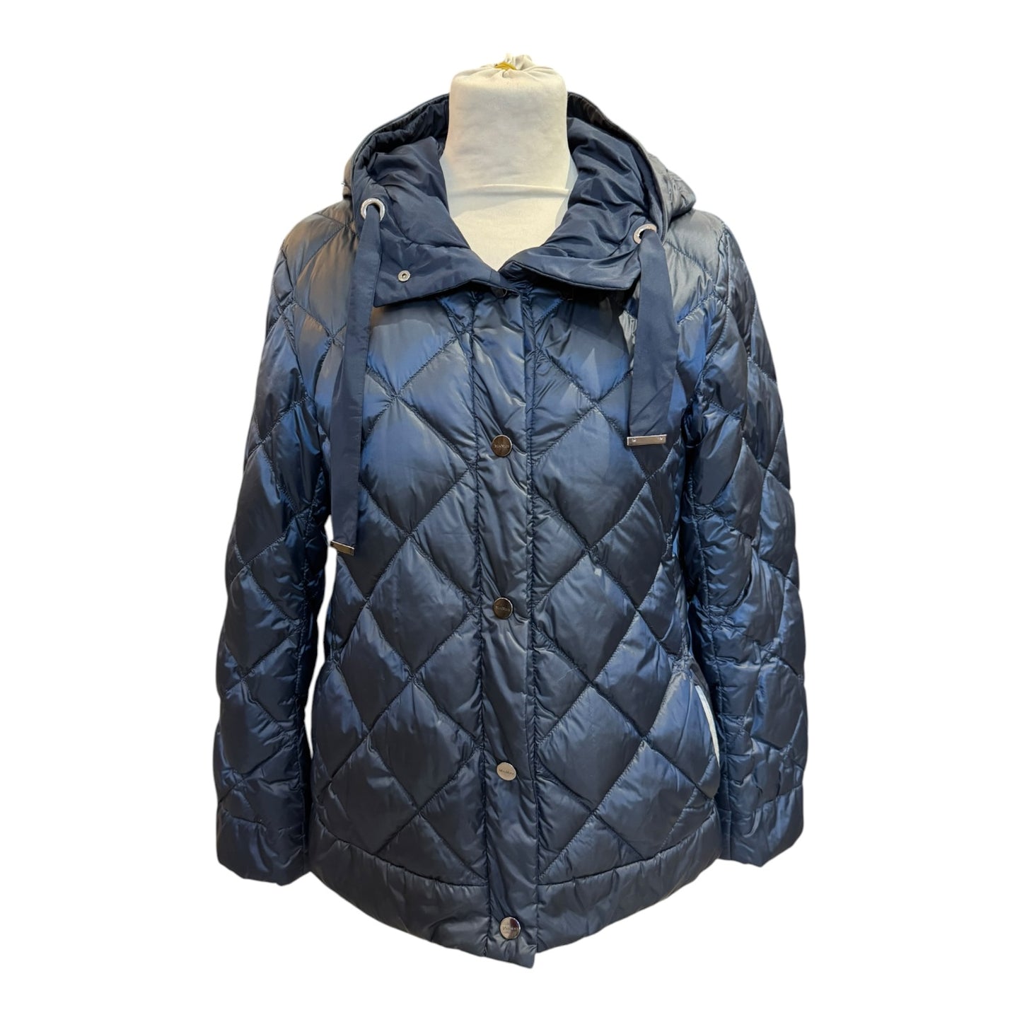 Max Mara Navy Risoft Reversible Down Jacket - 8