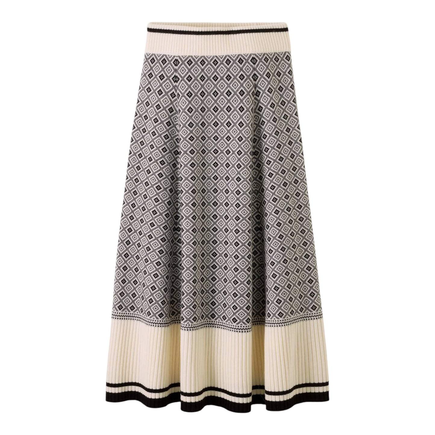 Me + Em Merino Jacquard Vest and Midi Skirt - 12/14