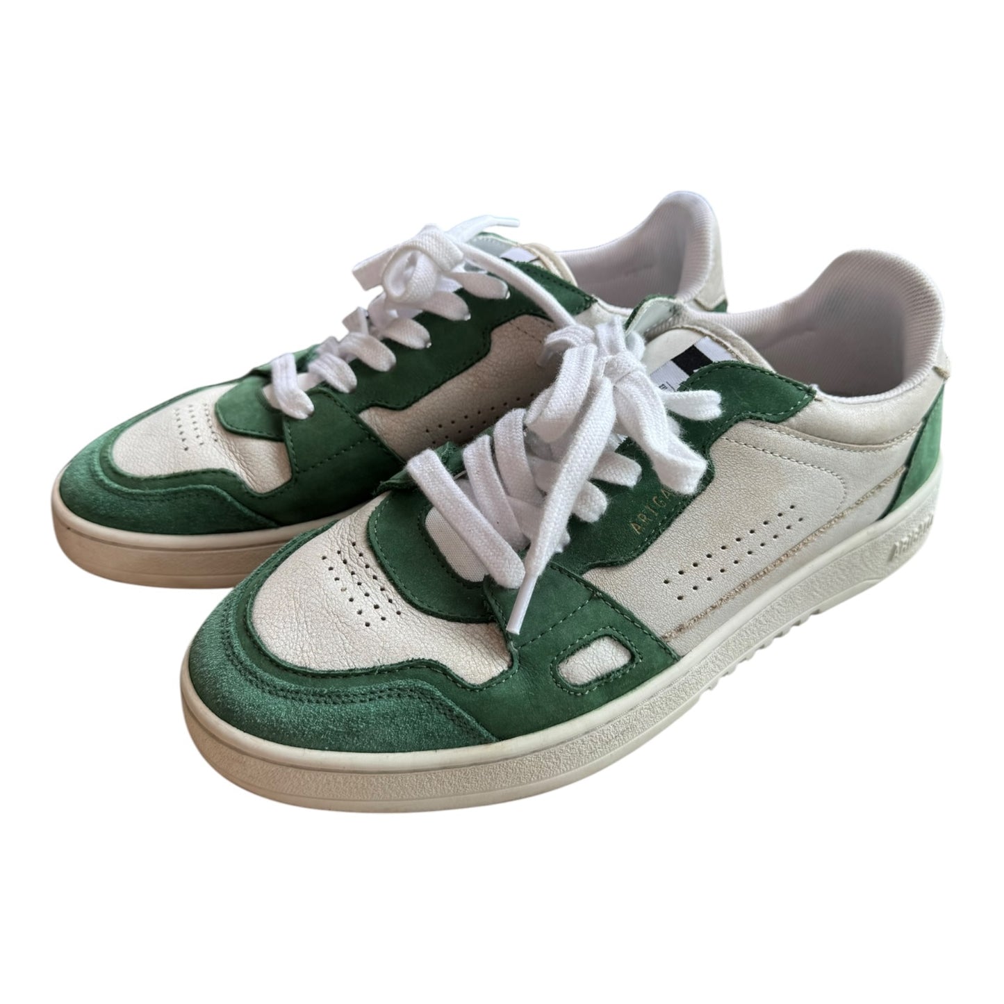 Axel Arigato Green and White Dice Low Top Sneakers - 40/6.5