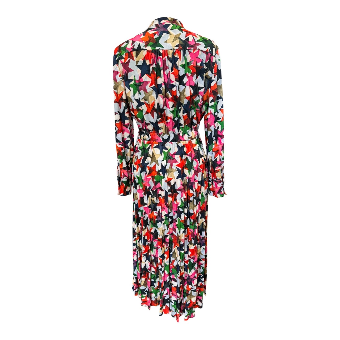 Marella Callas Fuchsia Pink Star Print Jersey Dress - 12