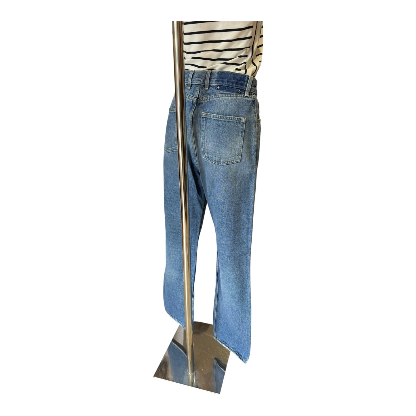 Golden Goose Distressed Kim Wide Leg Jeans - 10