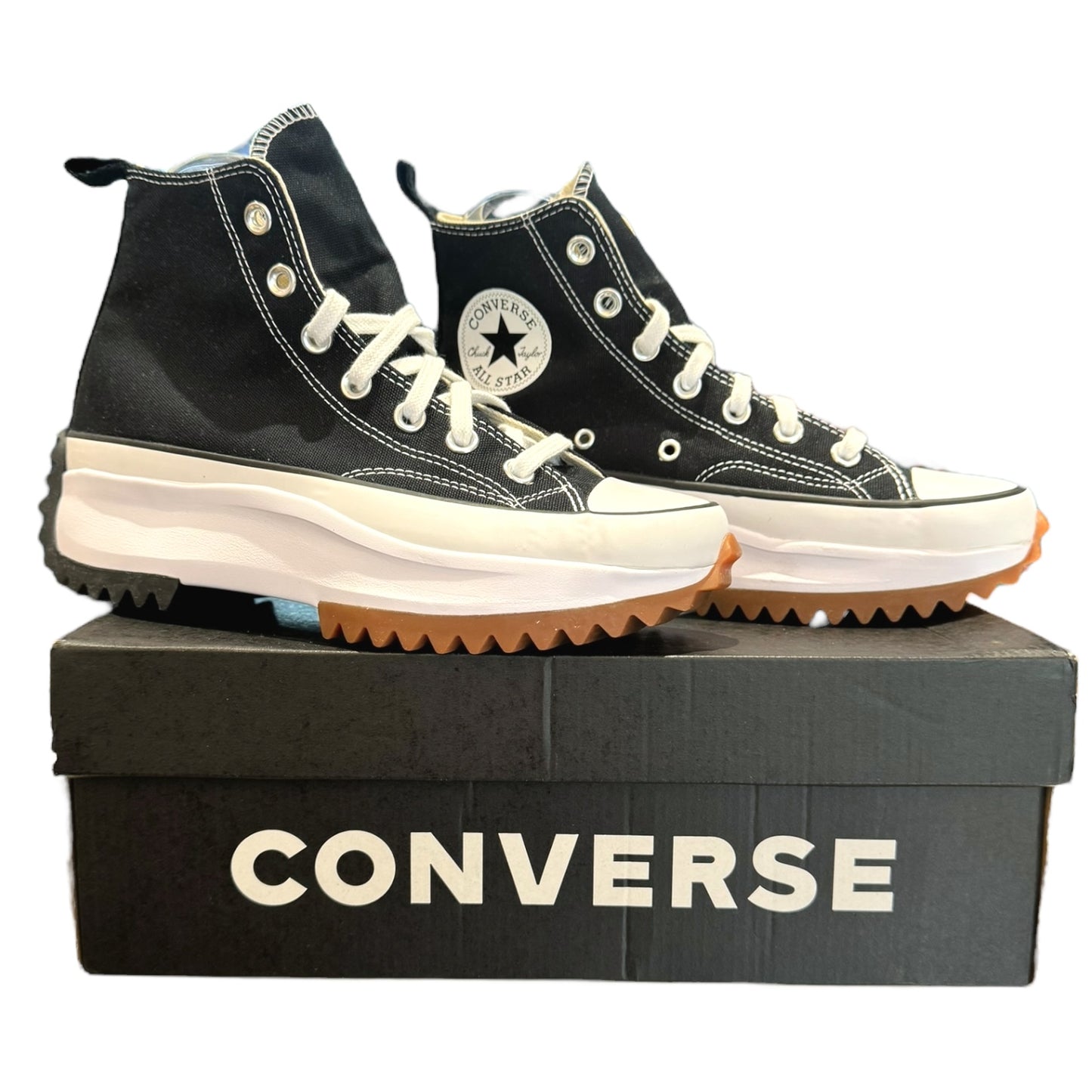 Converse Black 'Run Star Hike' Hi Tops - 5.5 - NEW