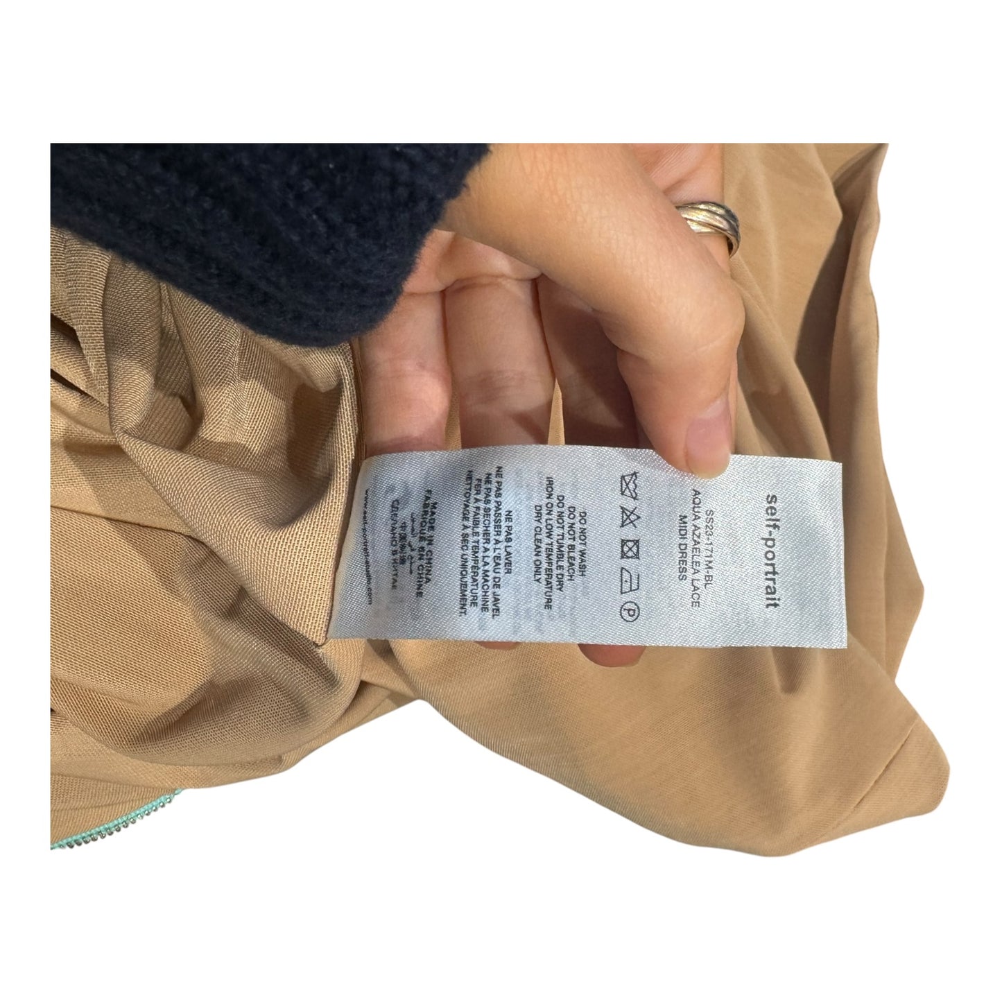 Self Portrait Aqua Azalea Midi Dress - 6
