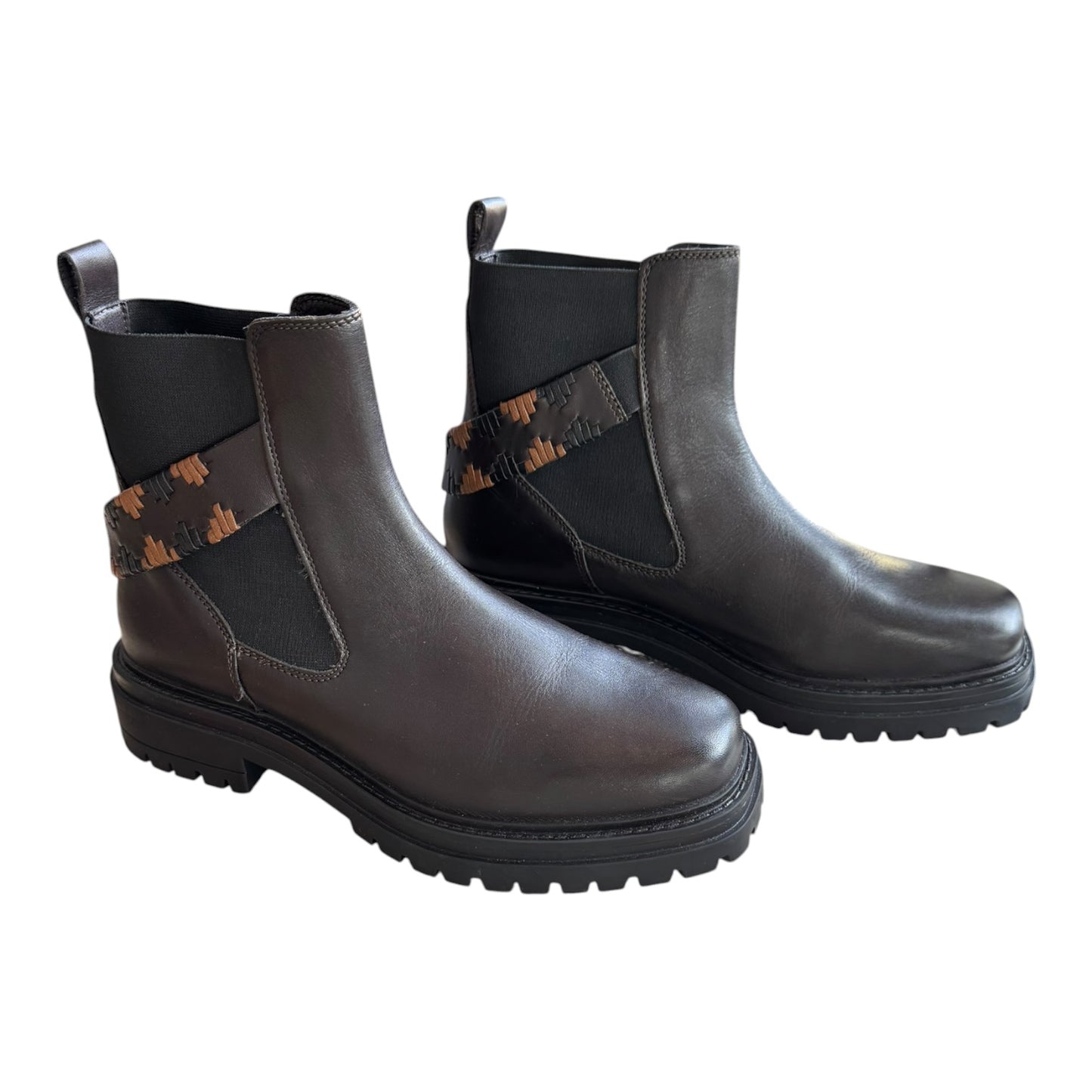 Osprey London Guildford Chelsea Leather Chocolate Boots - 39/6 - NEW