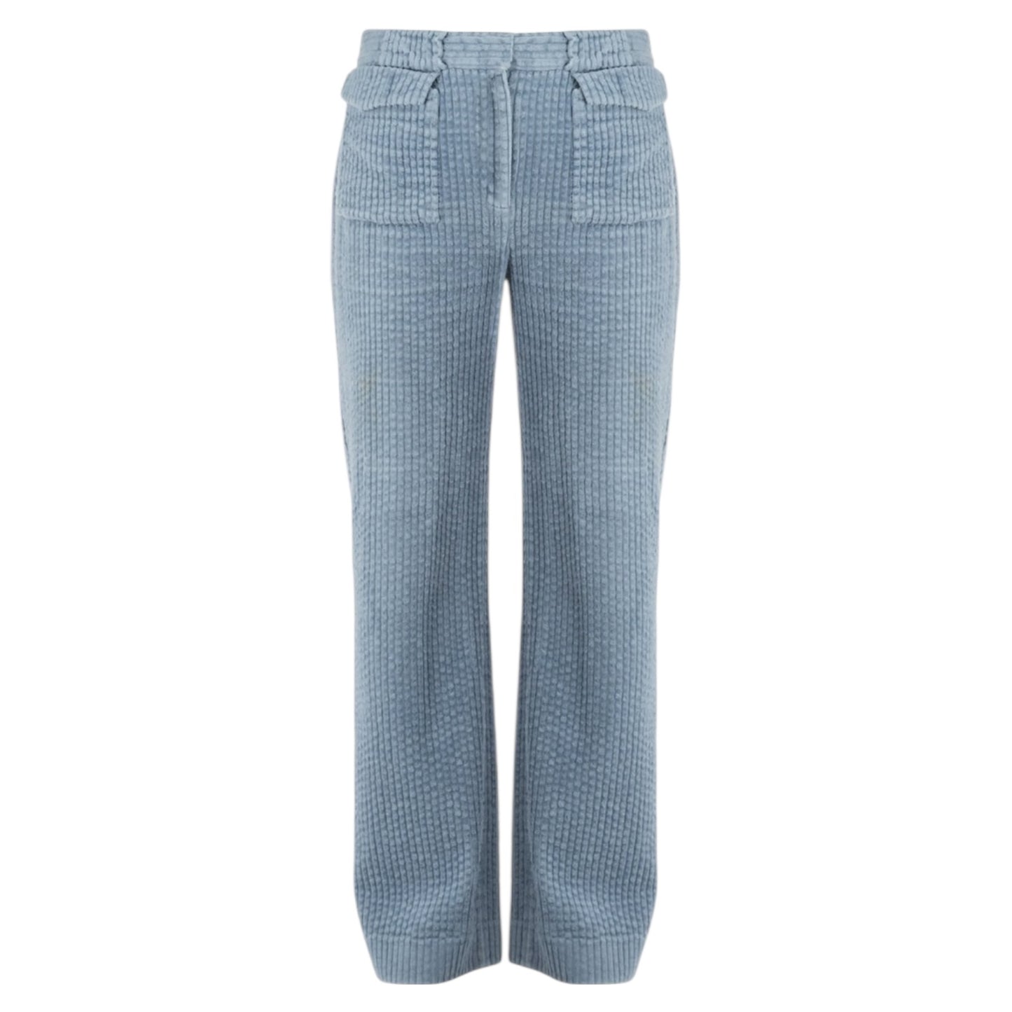 Victoria Beckham Blue Cord Trousers - 8