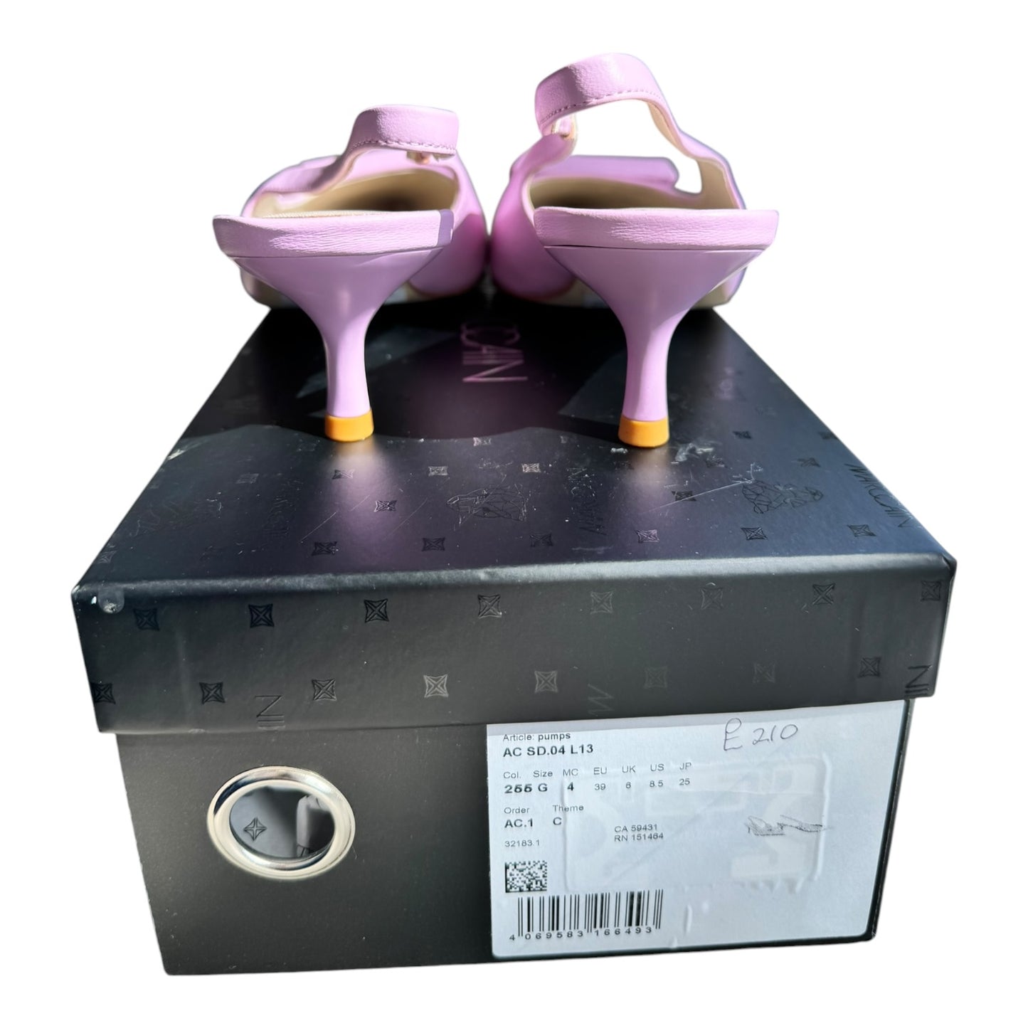 Marc Cain Pink Elegant Leather Sling Pumps - 39 / 6