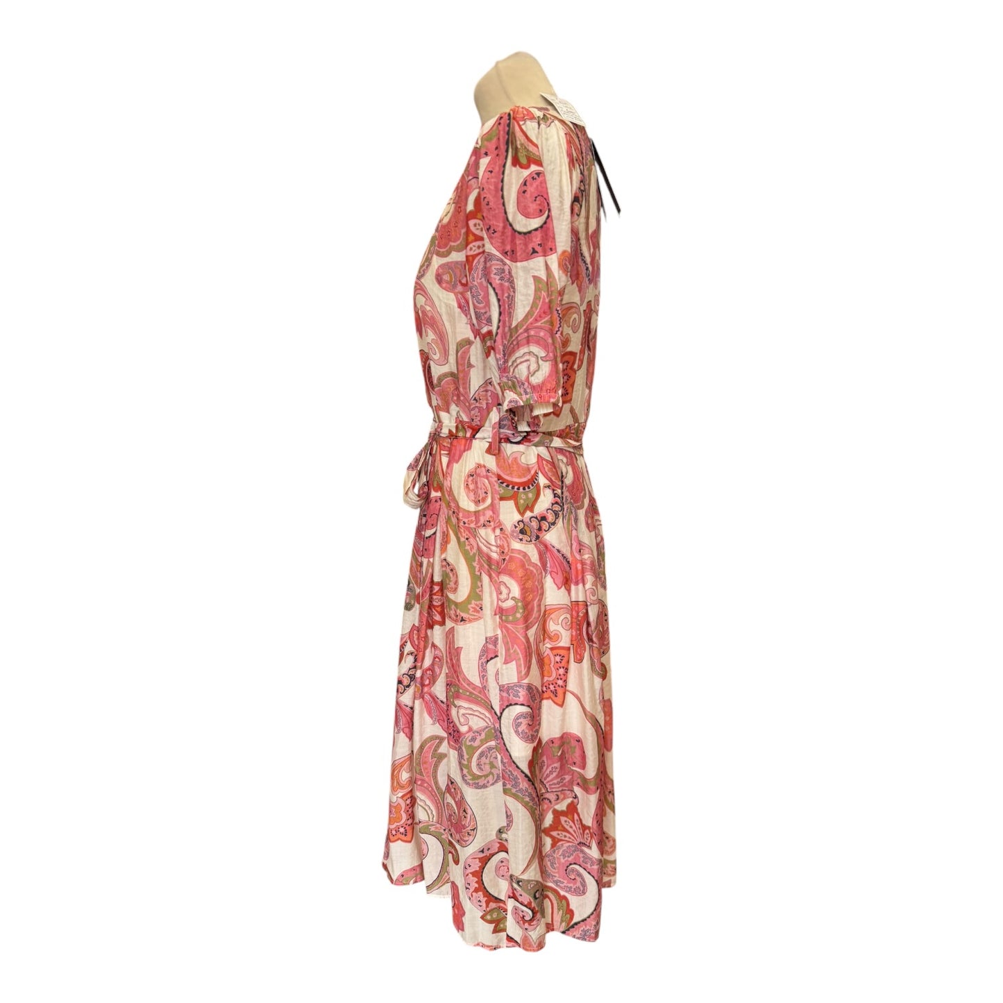 Costa Mani Daffodil Dress in Pink Flower - 10/12 - NEW