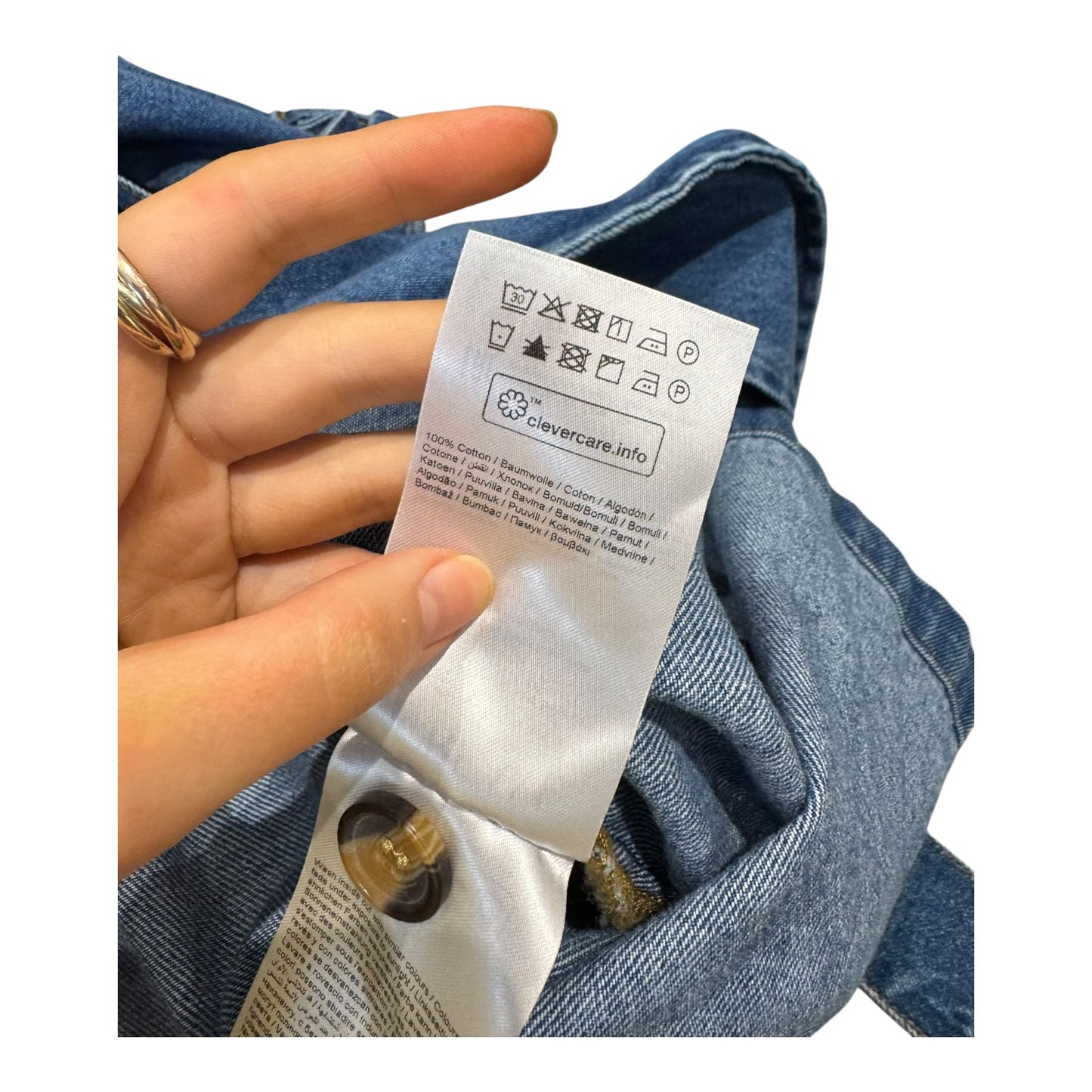 Cream Denim Trenchcoat - 14