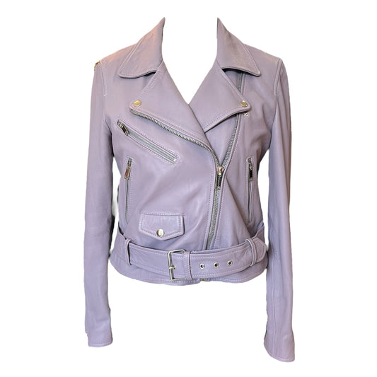 Bolongaro Trevor Lilac Leather Jacket - 16