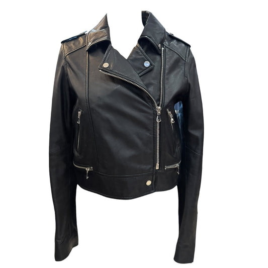 Oakwood Black Cropped Biker Jacket - 8