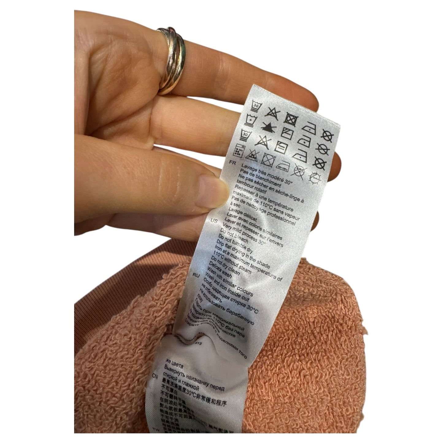 Sandro Peach Mellow Embroidered Cotton Sweatshirt - 12/14