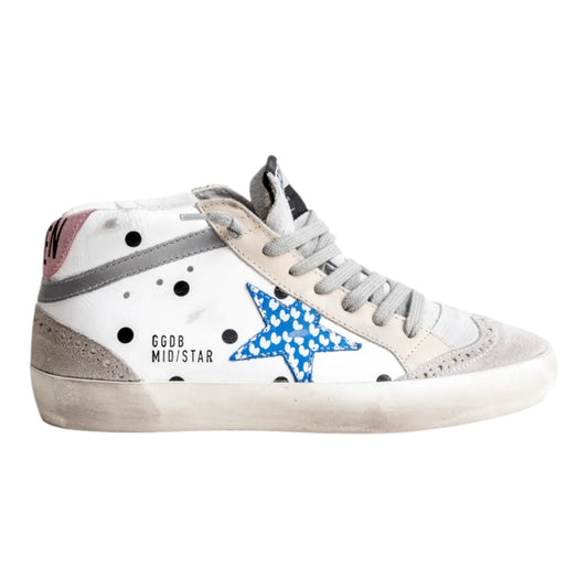 Golden Goose Mid Star in Polka Dot - 38/5