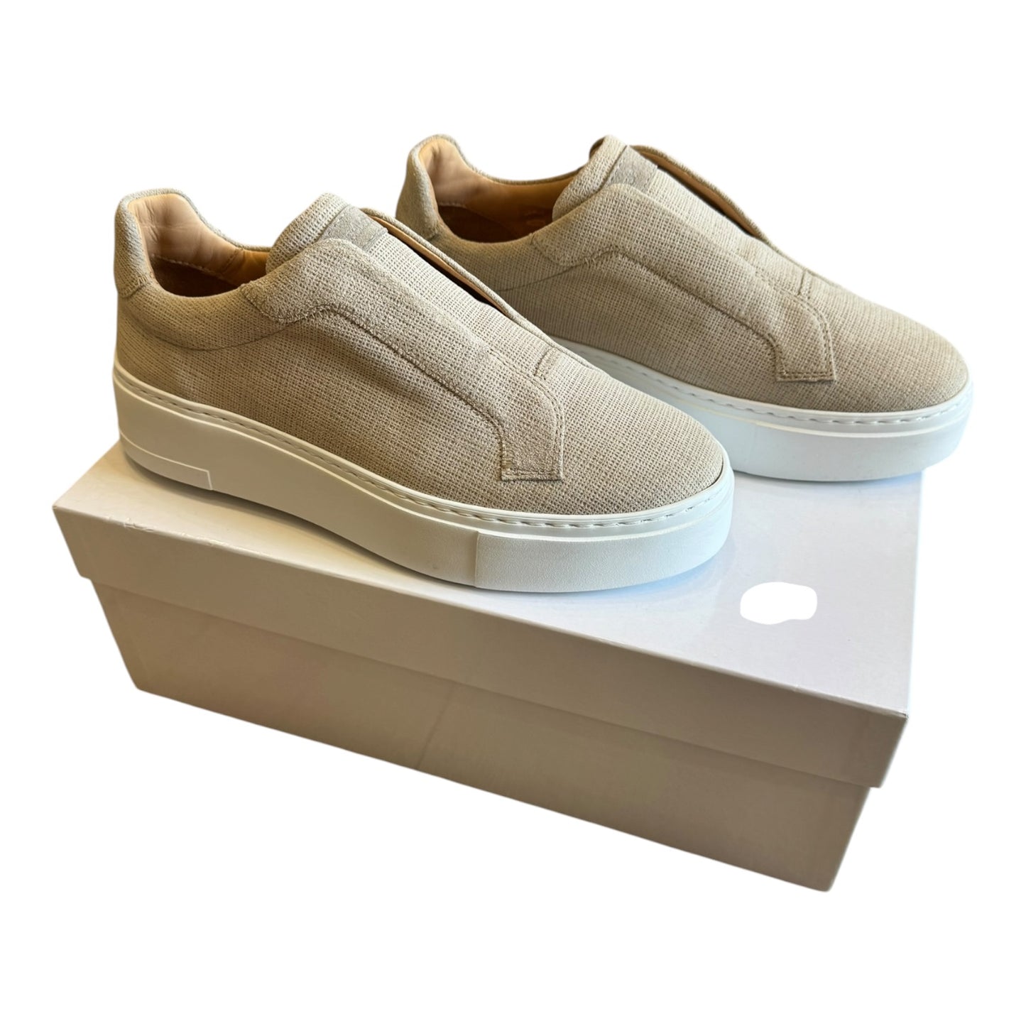 Russell & Bromley Neutral Park Mid Flatform Laceless Trainers - 37/4 - NEW