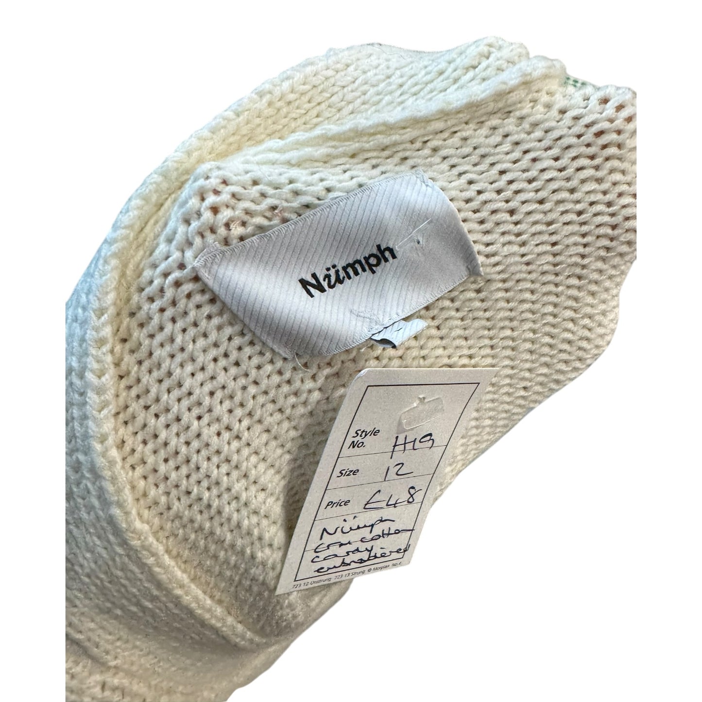 Numph Wally Cream Embroidered Cardigan - 12