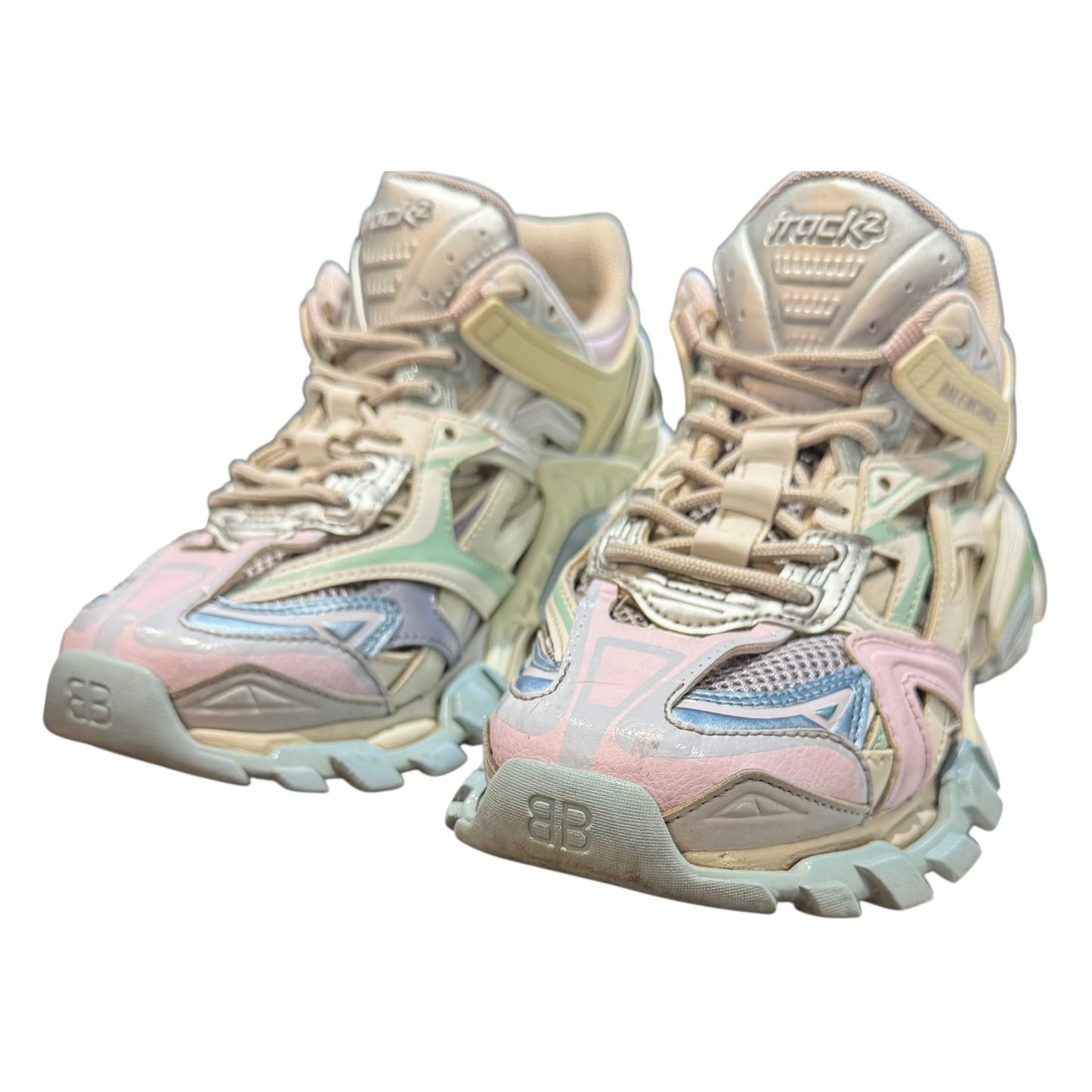 Balenciaga Track 2.0 Panelled Mesh Sneakers - 38/5