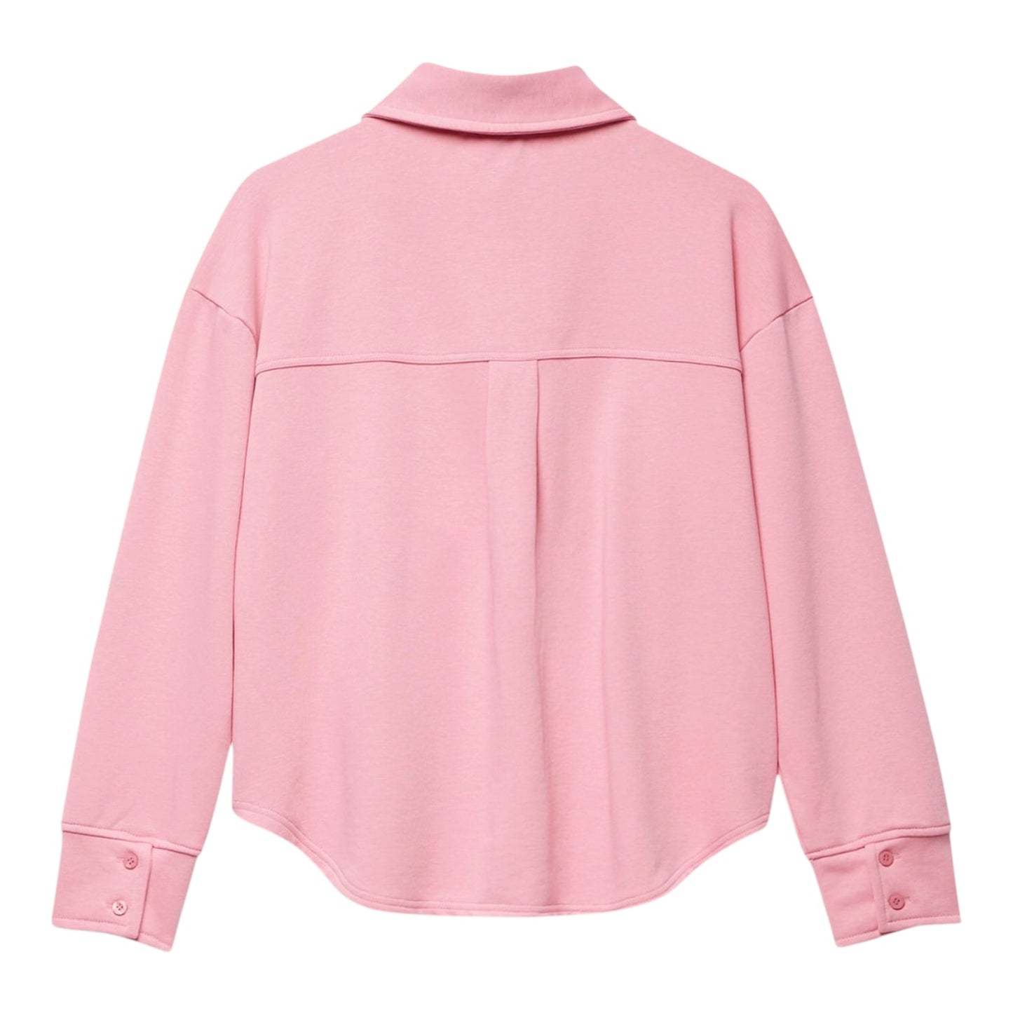Mint Velvet Pink Double-Cuff Overshirt - 12/14