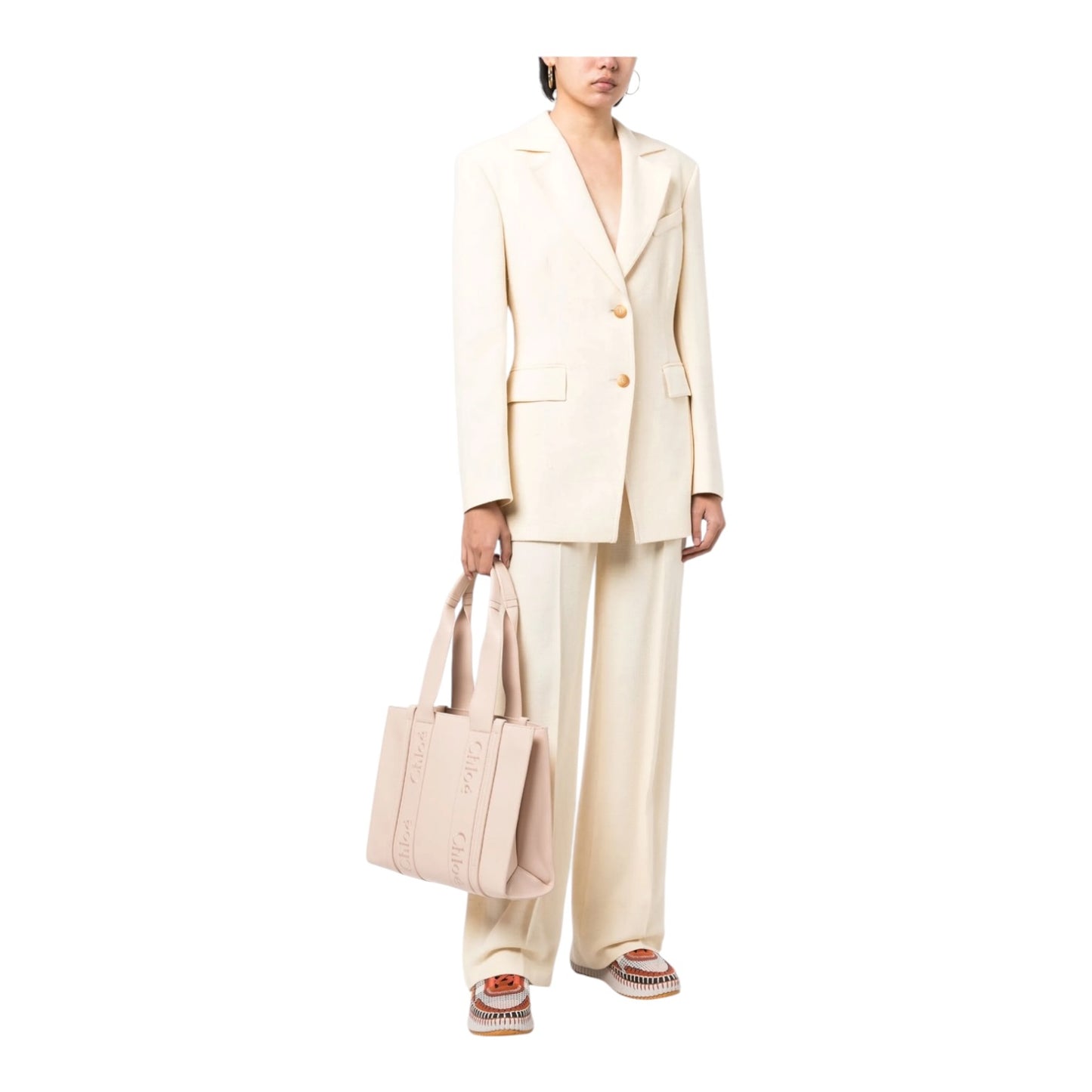 Chloe Leather Woody Tote Bag