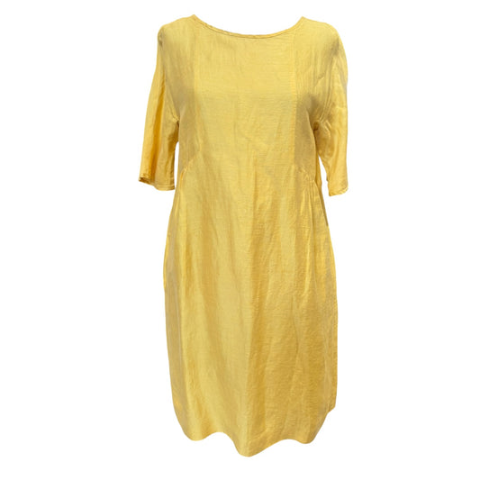 Weekend MaxMara Yellow Linen Dress - 10