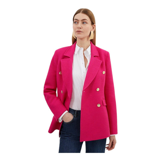 Karen Millen Pink Boucle Blazer - 10