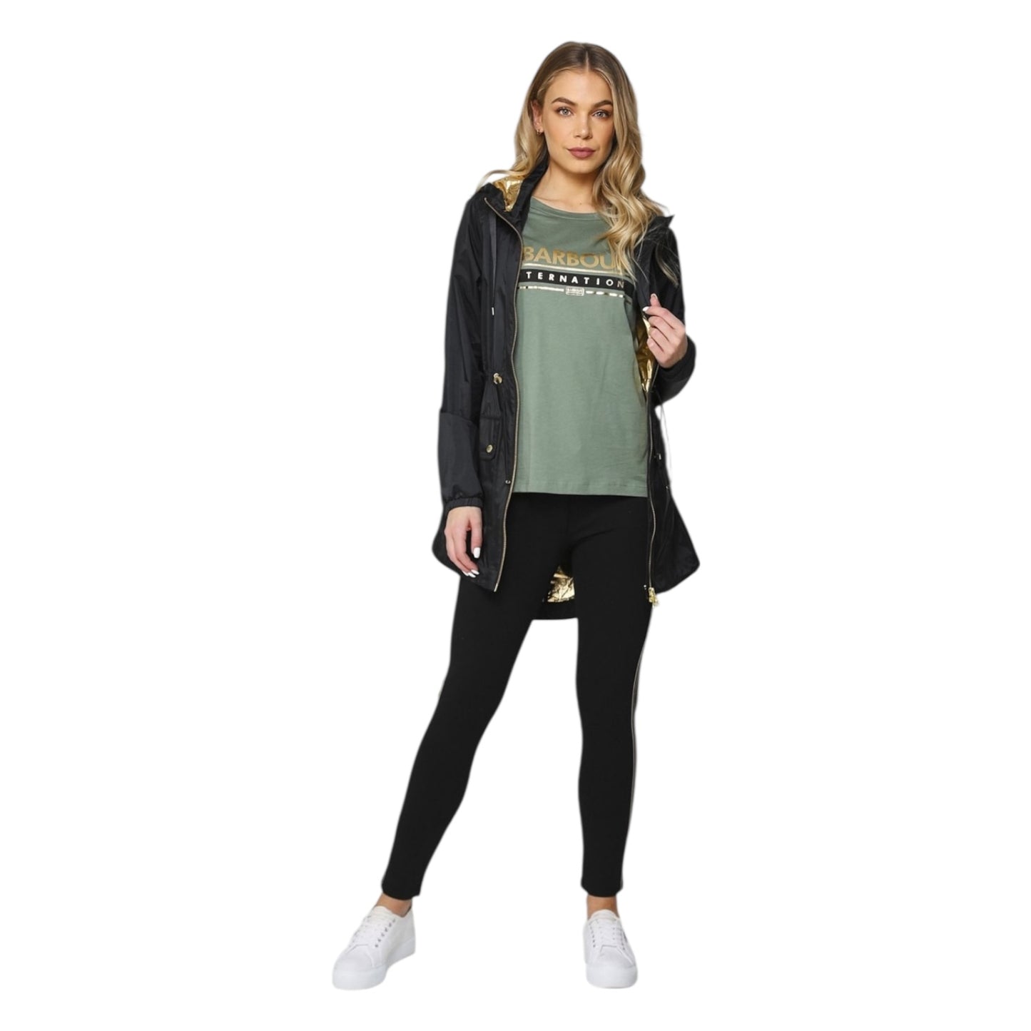 Barbour Black and Gold Wheelhouse Showerproof Jacket - 8