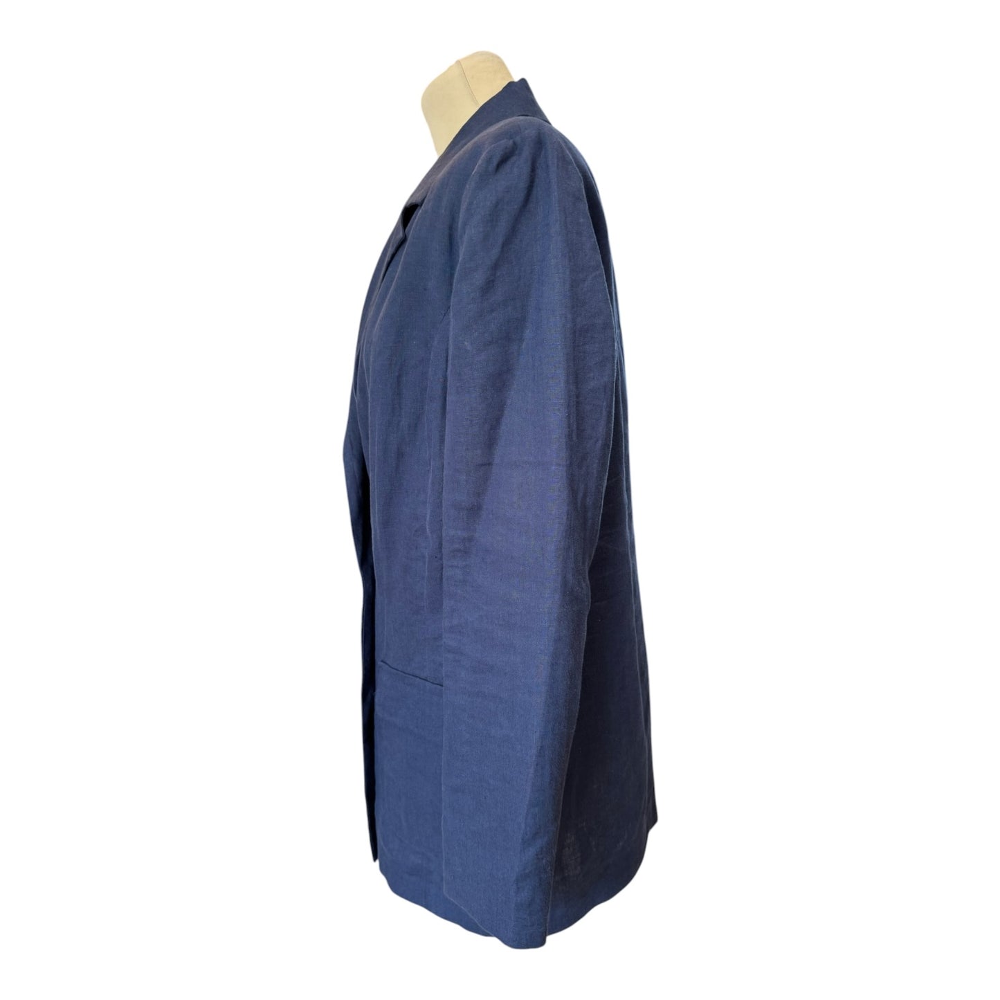 Trussardi Navy Linen Blazer - 12