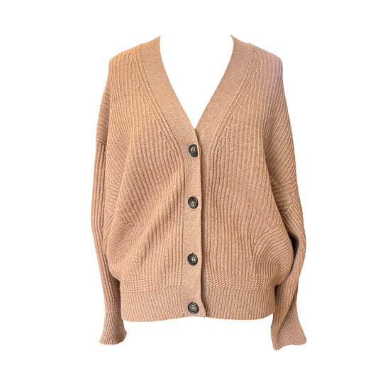 NEW Repeat Light Brown Cashmere Cardigan