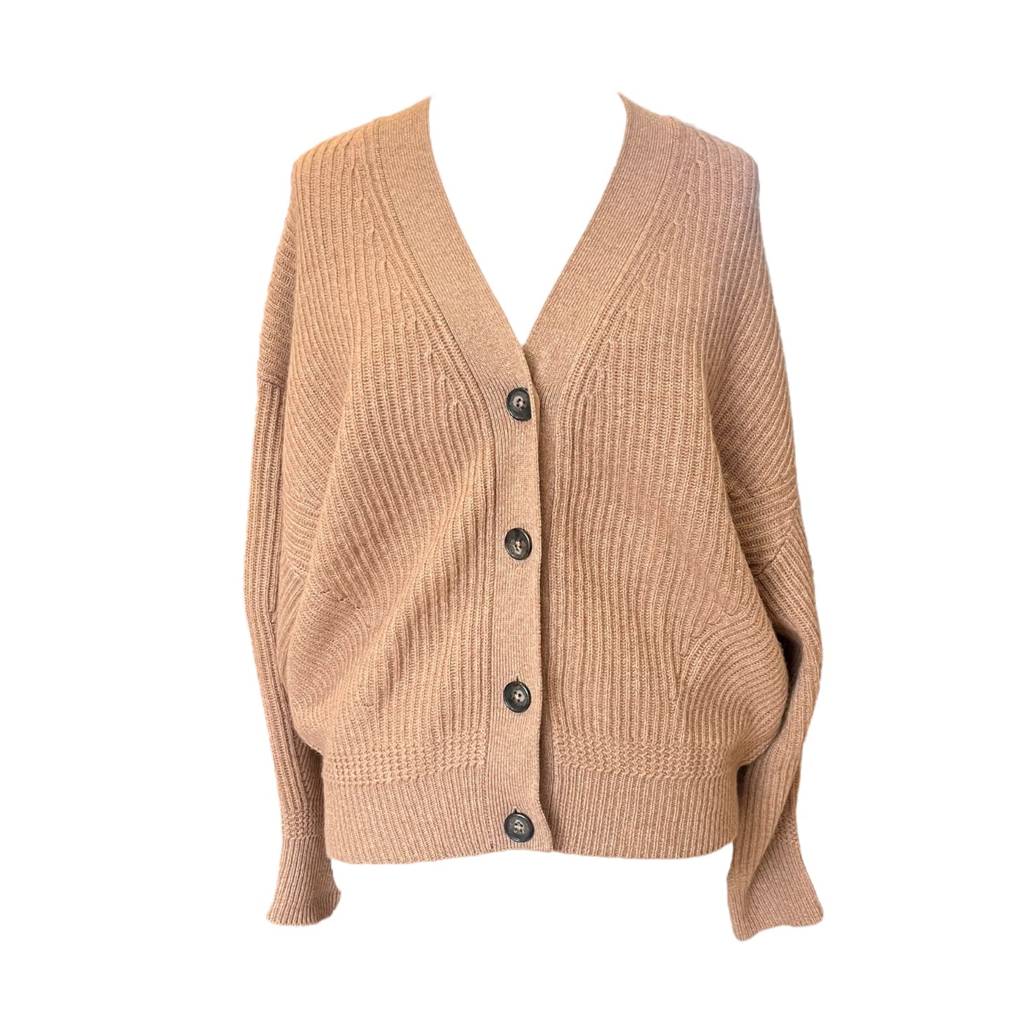 NEW Repeat Light Brown Cashmere Cardigan