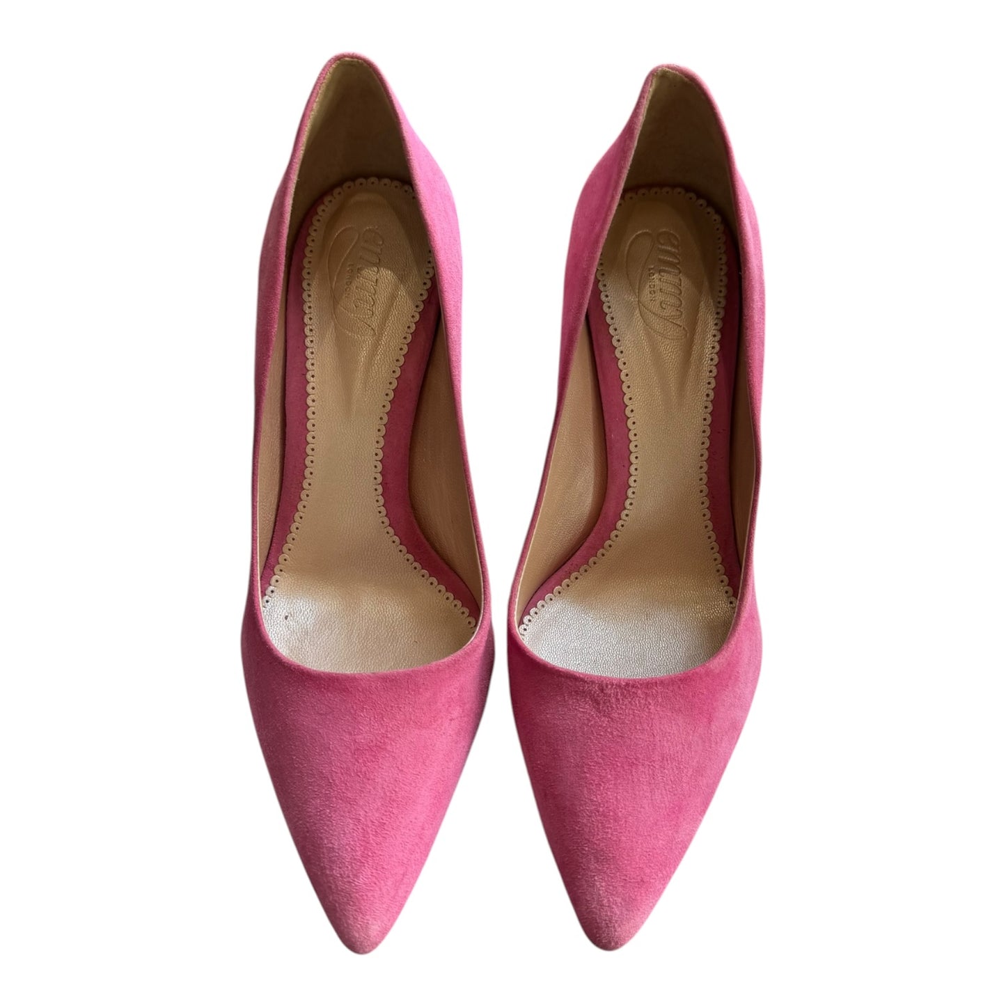 Emmy London Claudia Cupcake Suede High Heels - 37/4