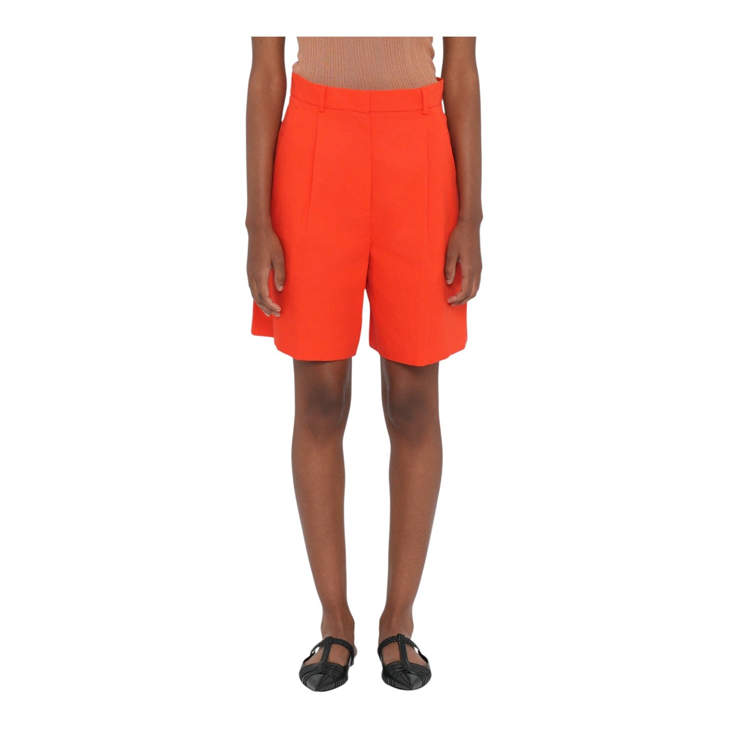 Weekend Max Mara Tomato Red Ecuba Shorts - 8