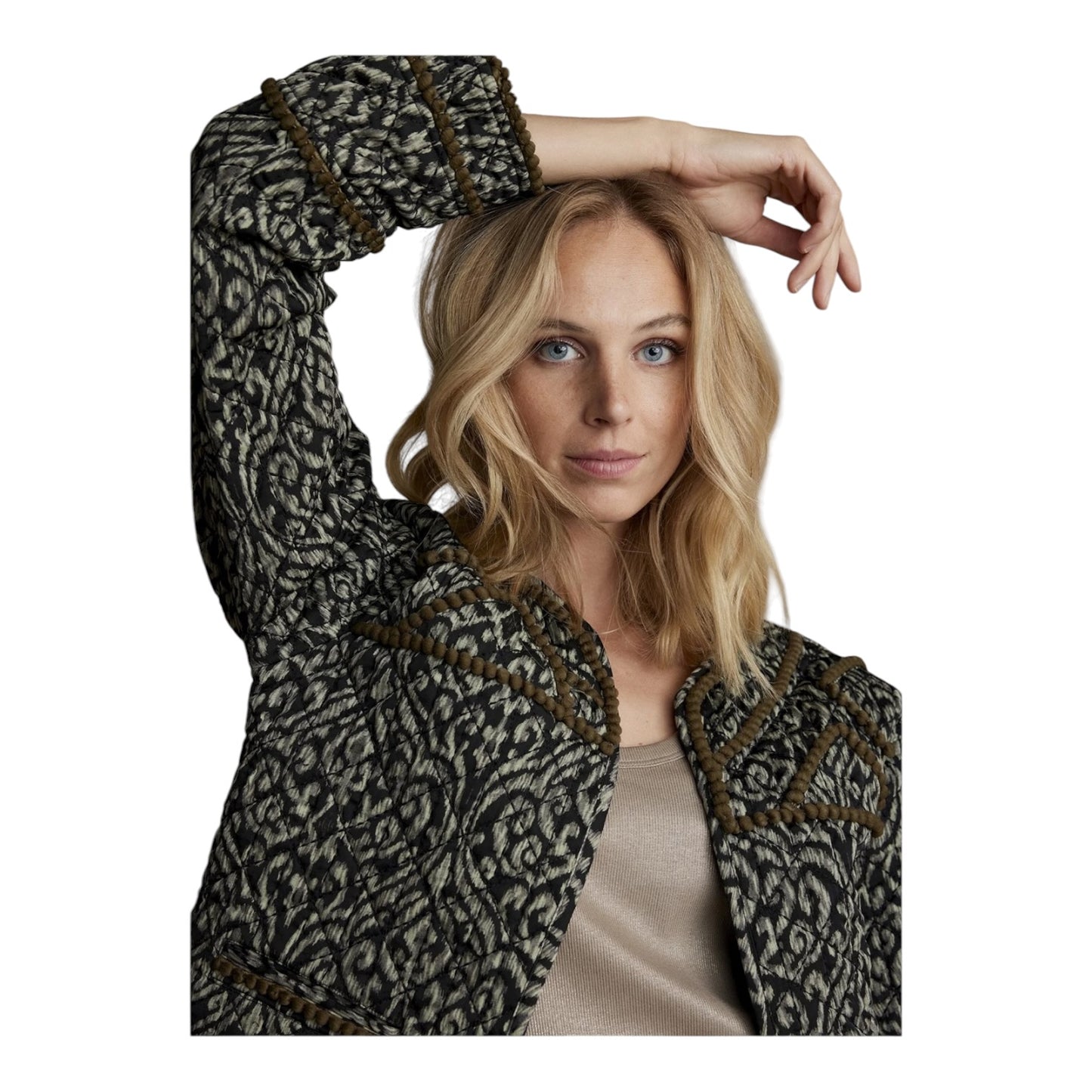 Summum Lightly Quilted Print Jacket - 12
